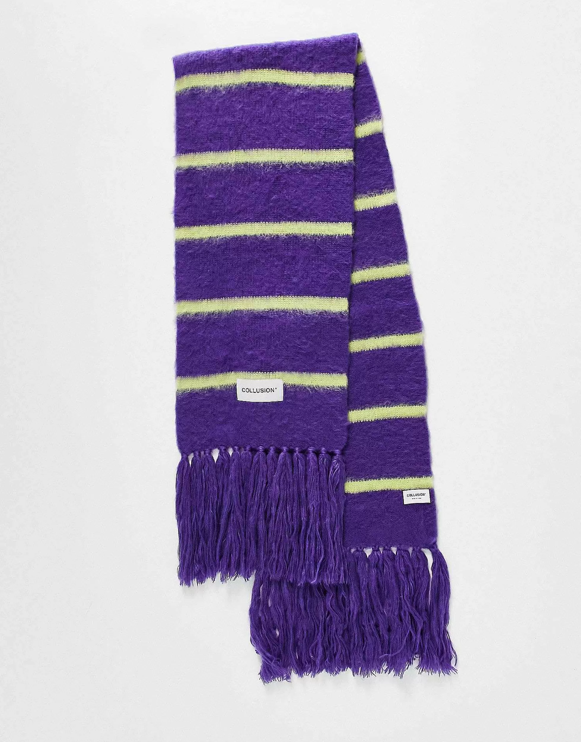 Men Collusion Unisex Oversized Stripe Scarf In