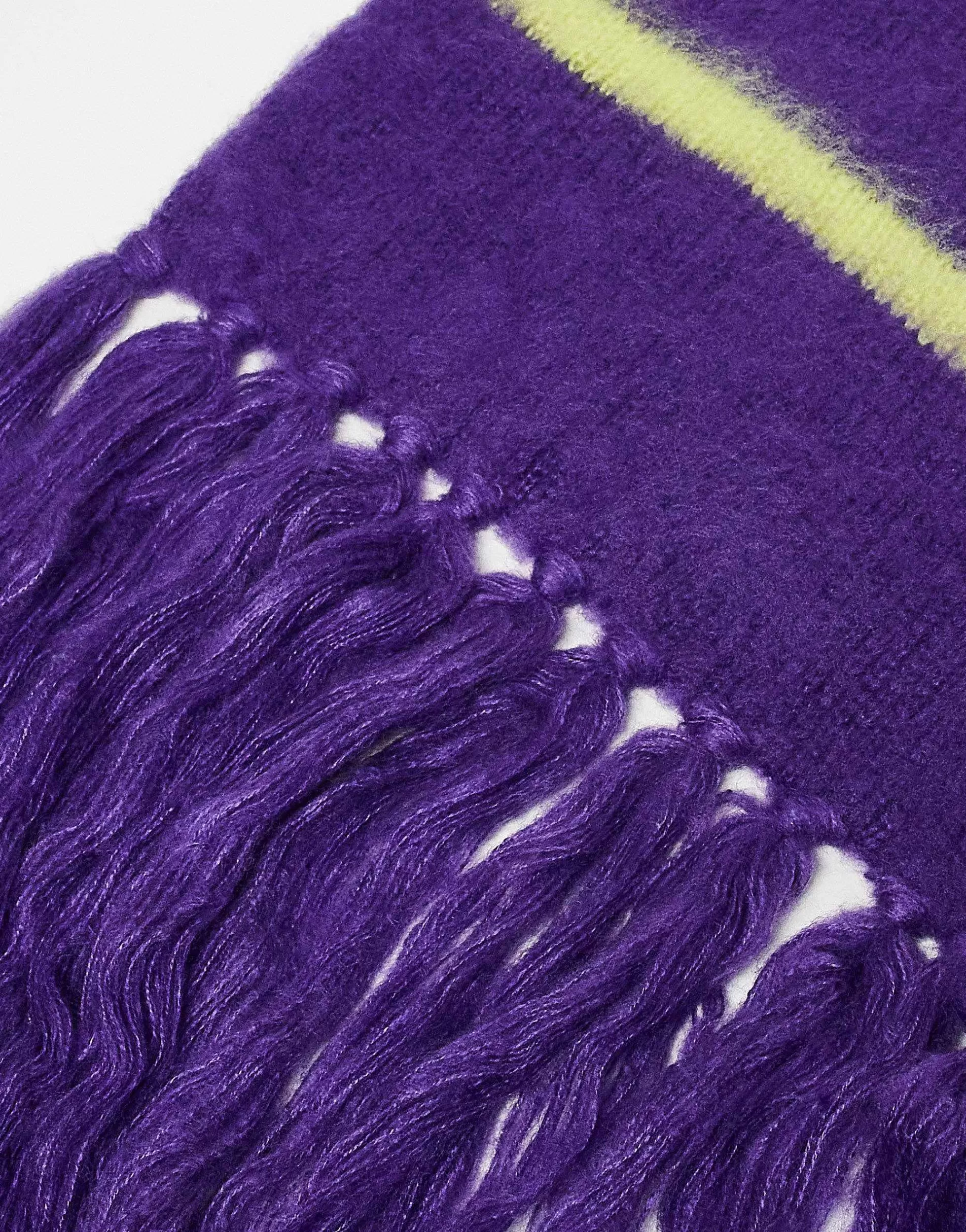 Men Collusion Unisex Oversized Stripe Scarf In