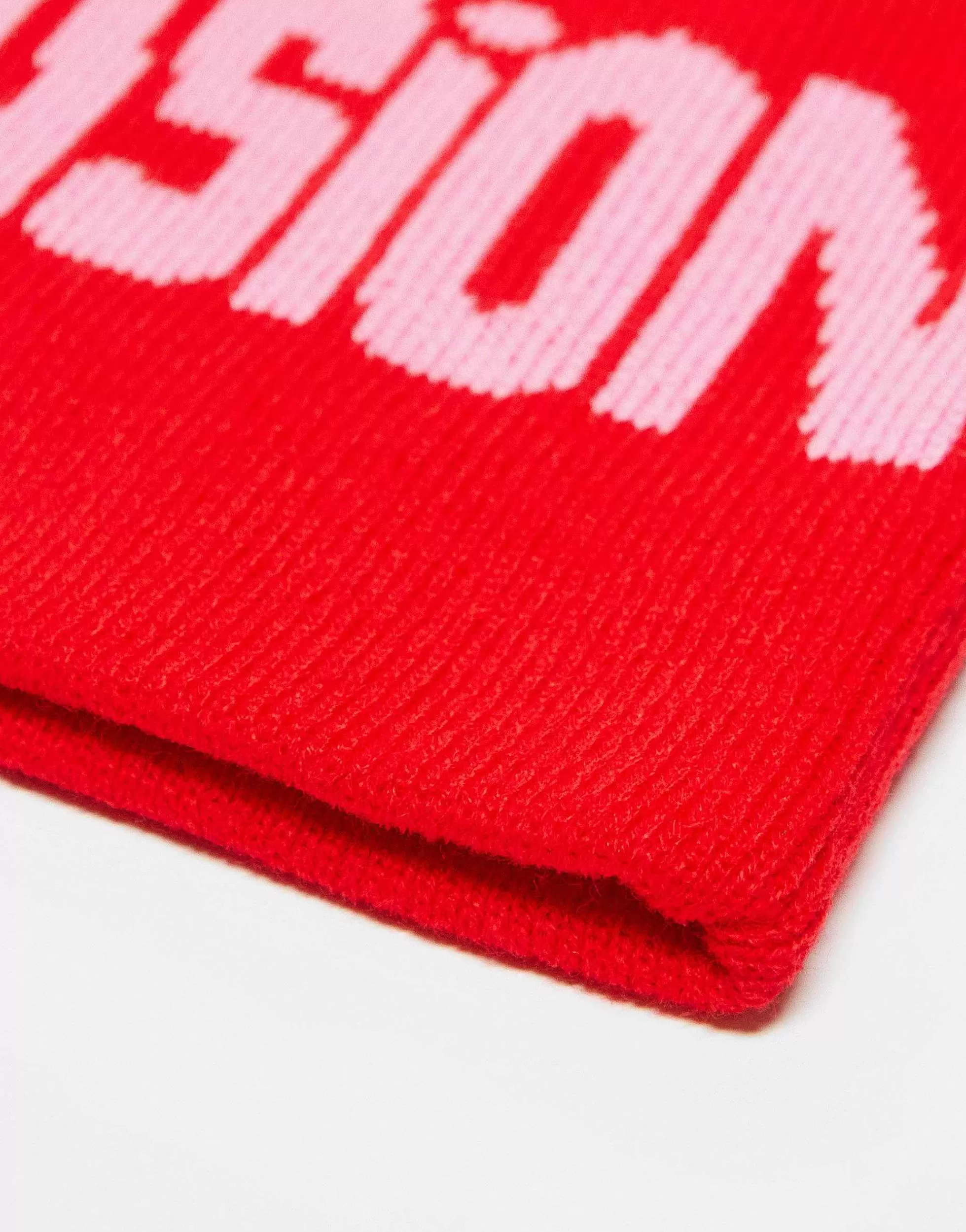 Men Collusion Unisex Skater Beanie With Logo Knit In