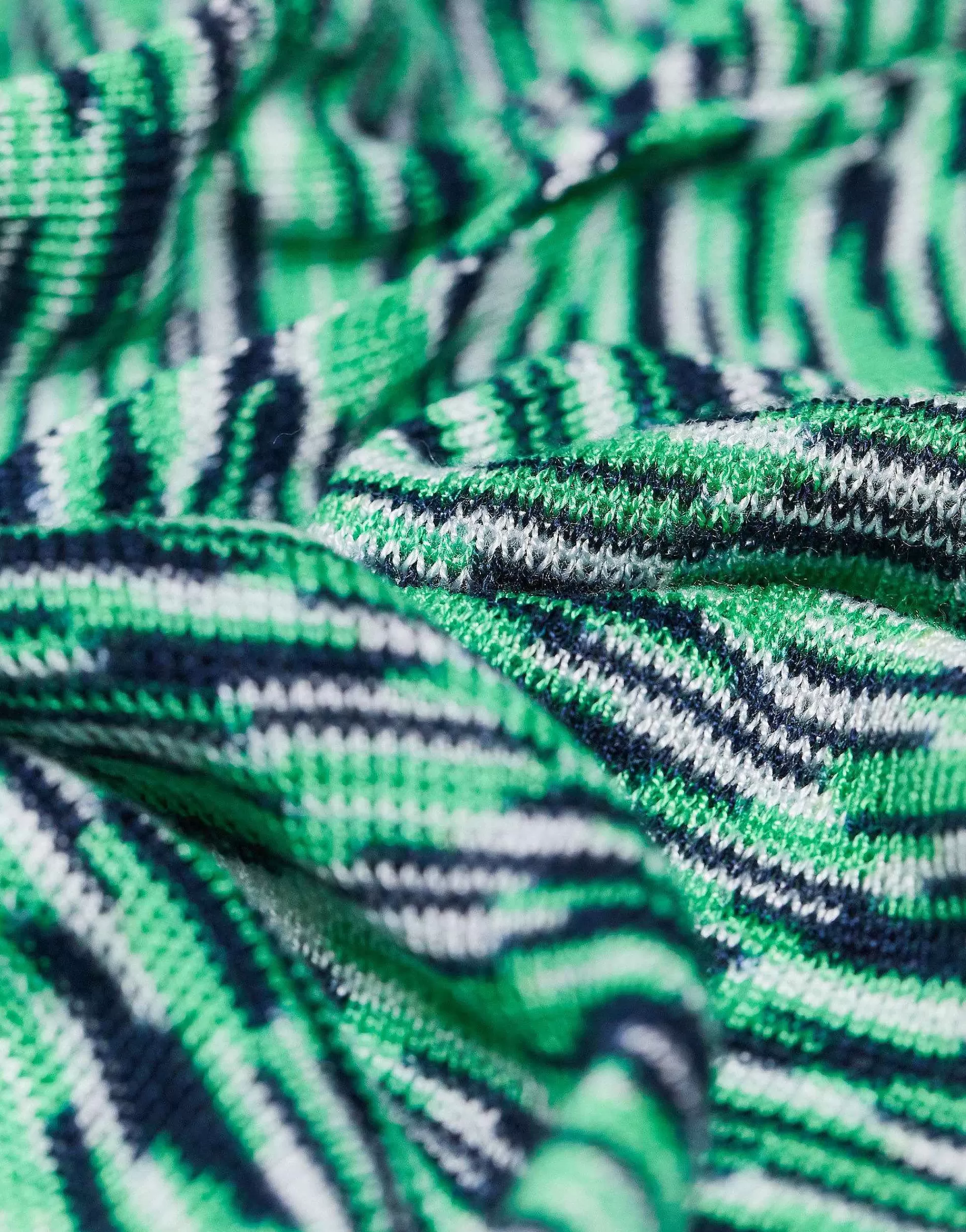 Men Collusion Unisex Skinny Scarf In Green Tie Dye