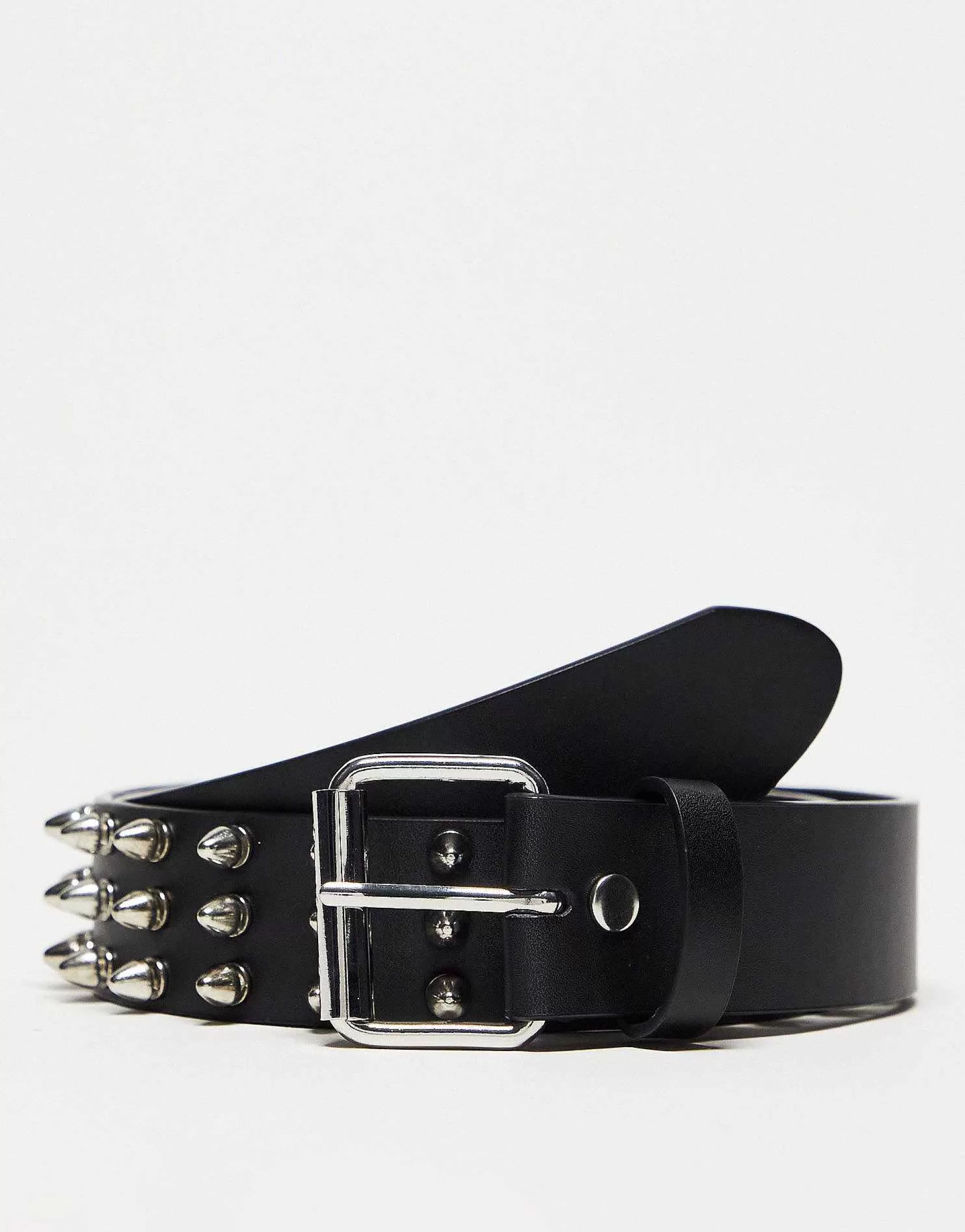Men Collusion Unisex Studded Belt In
