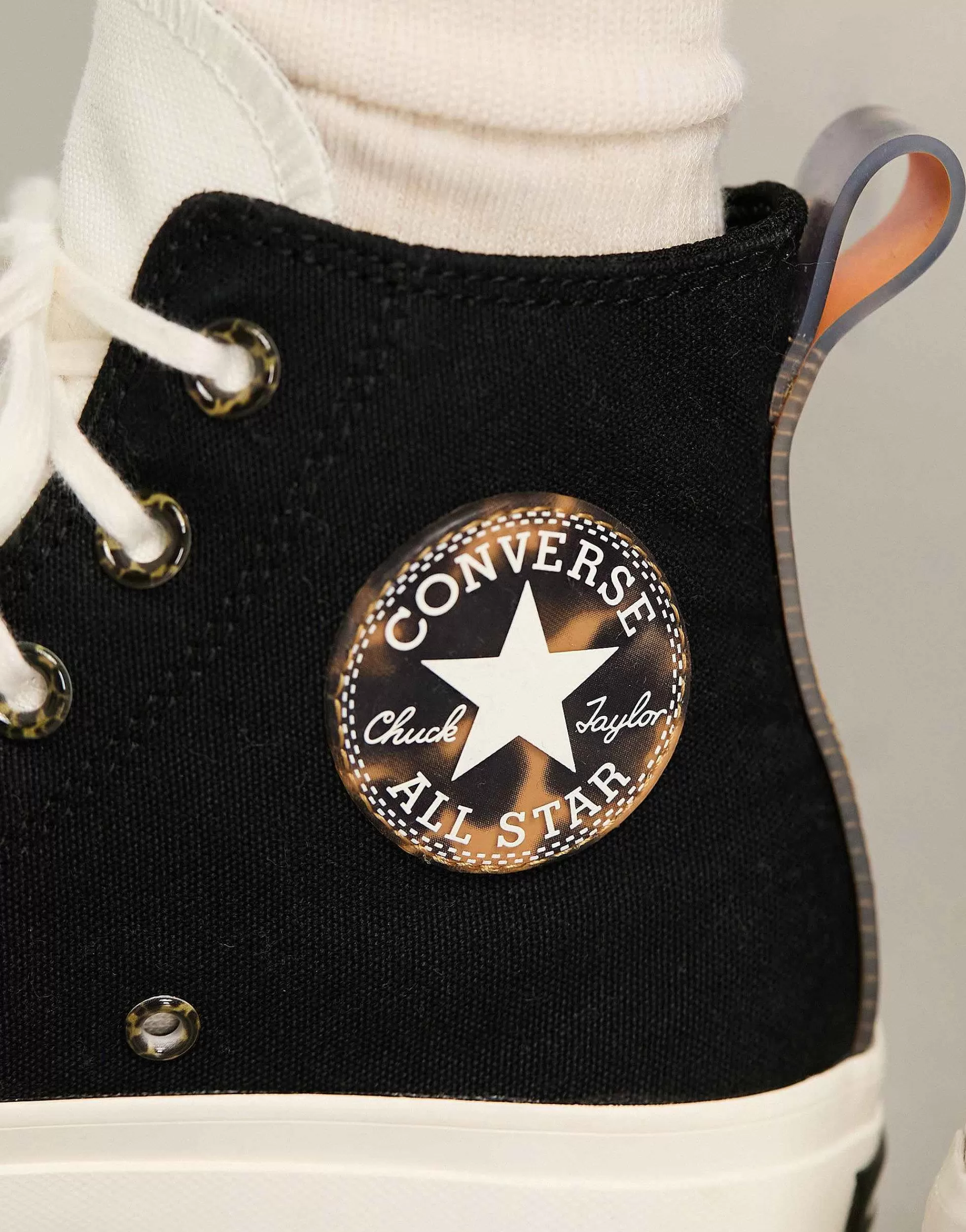 Women Converse Chuck Taylor All Star Lift In With Animal Print Detailing