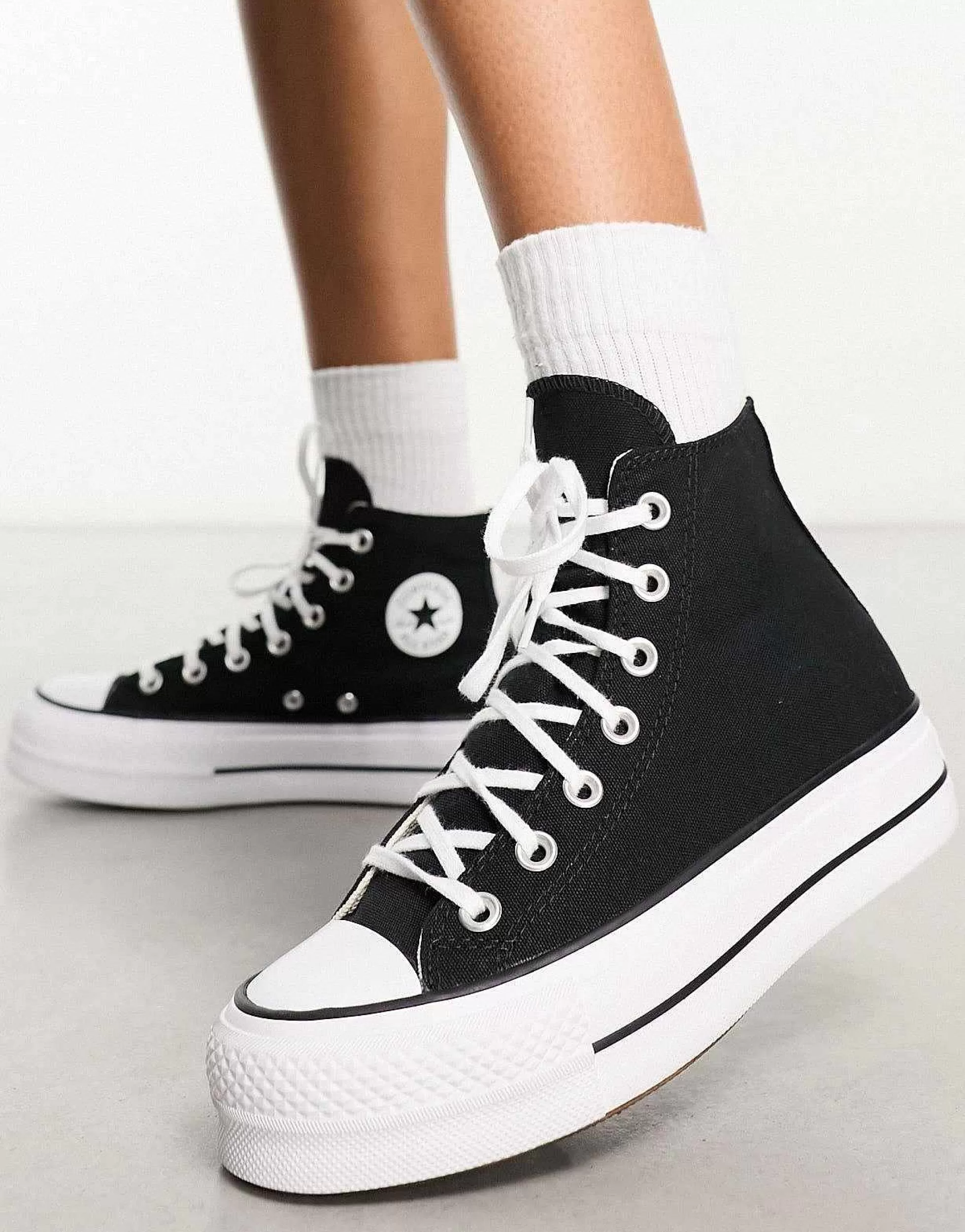 Women Converse Chuck Taylor All Star Lift Platform Hi Trainers In