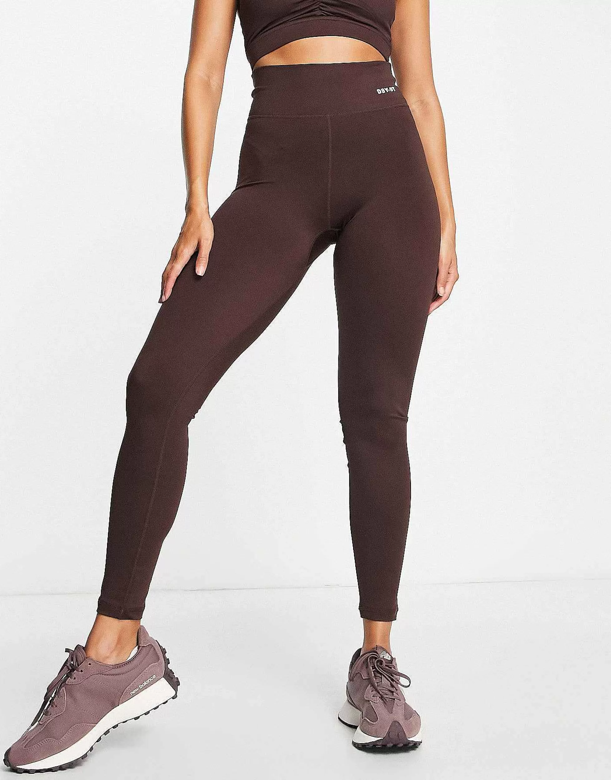 Women Daisy Street Active Distorted Geo High Waisted Leggings In