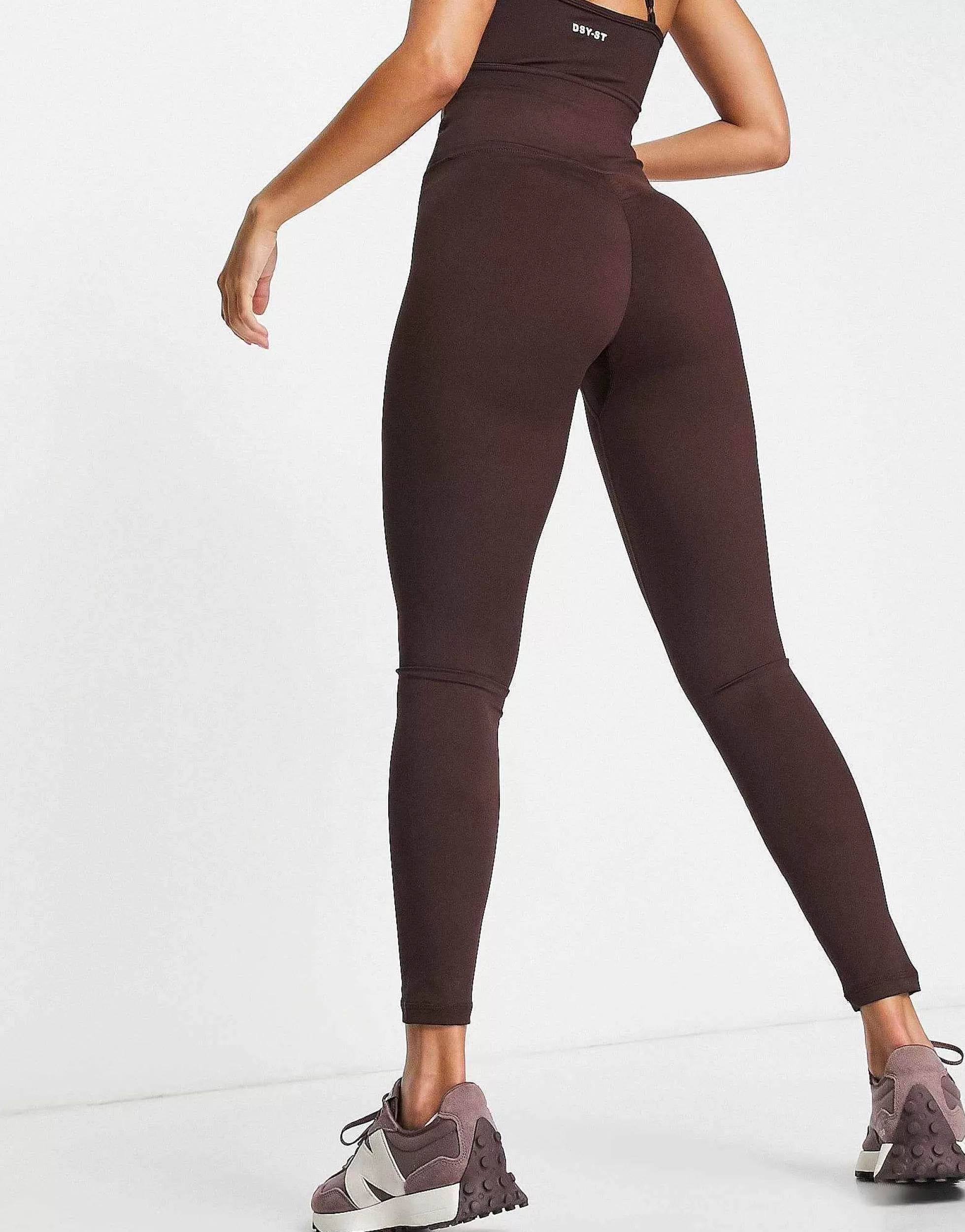 Women Daisy Street Active Distorted Geo High Waisted Leggings In