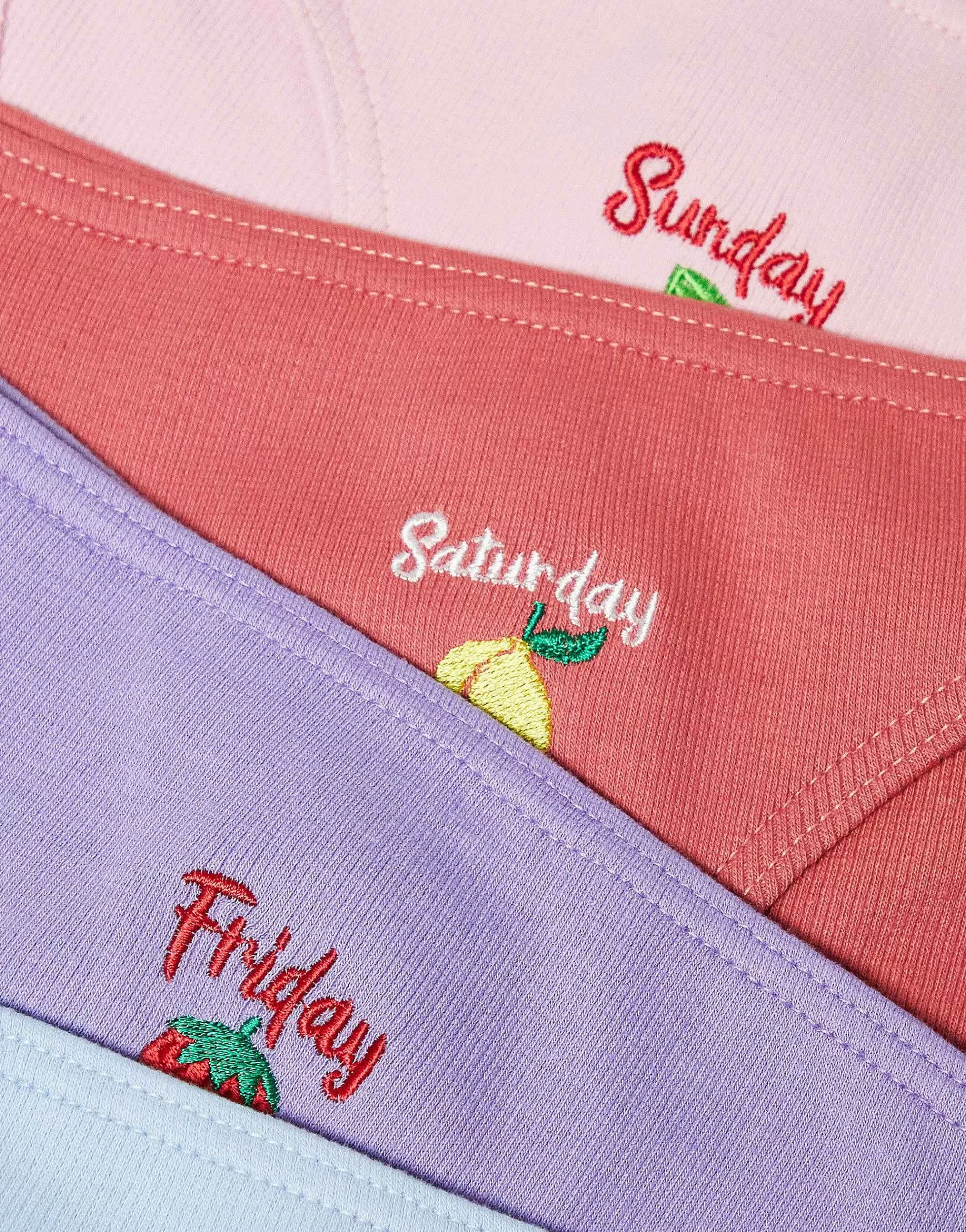 Women Daisy Street High Leg Briefs 7 Pack Day Of The Week Pants