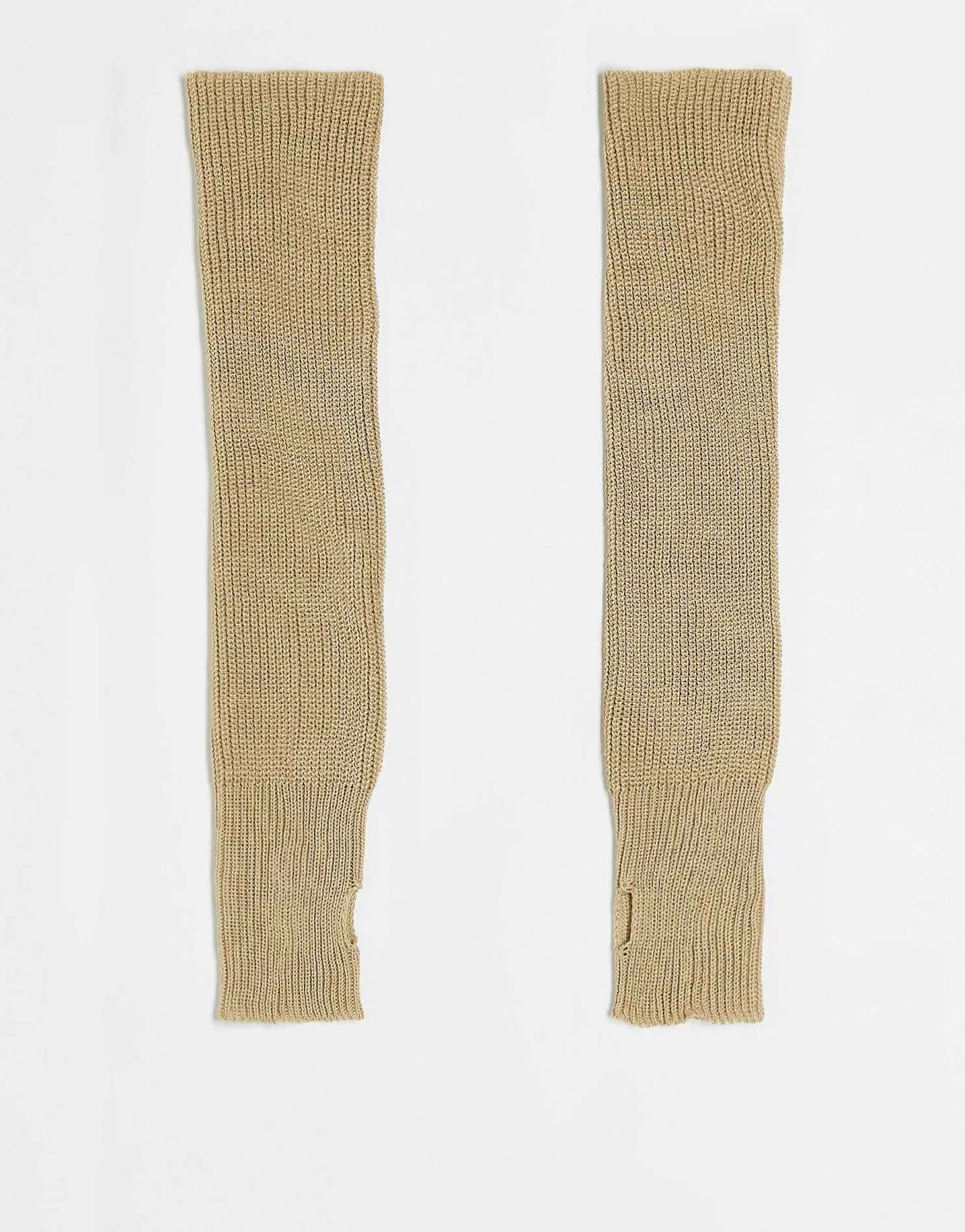Women Daisy Street Long Fingerless Gloves In Cream