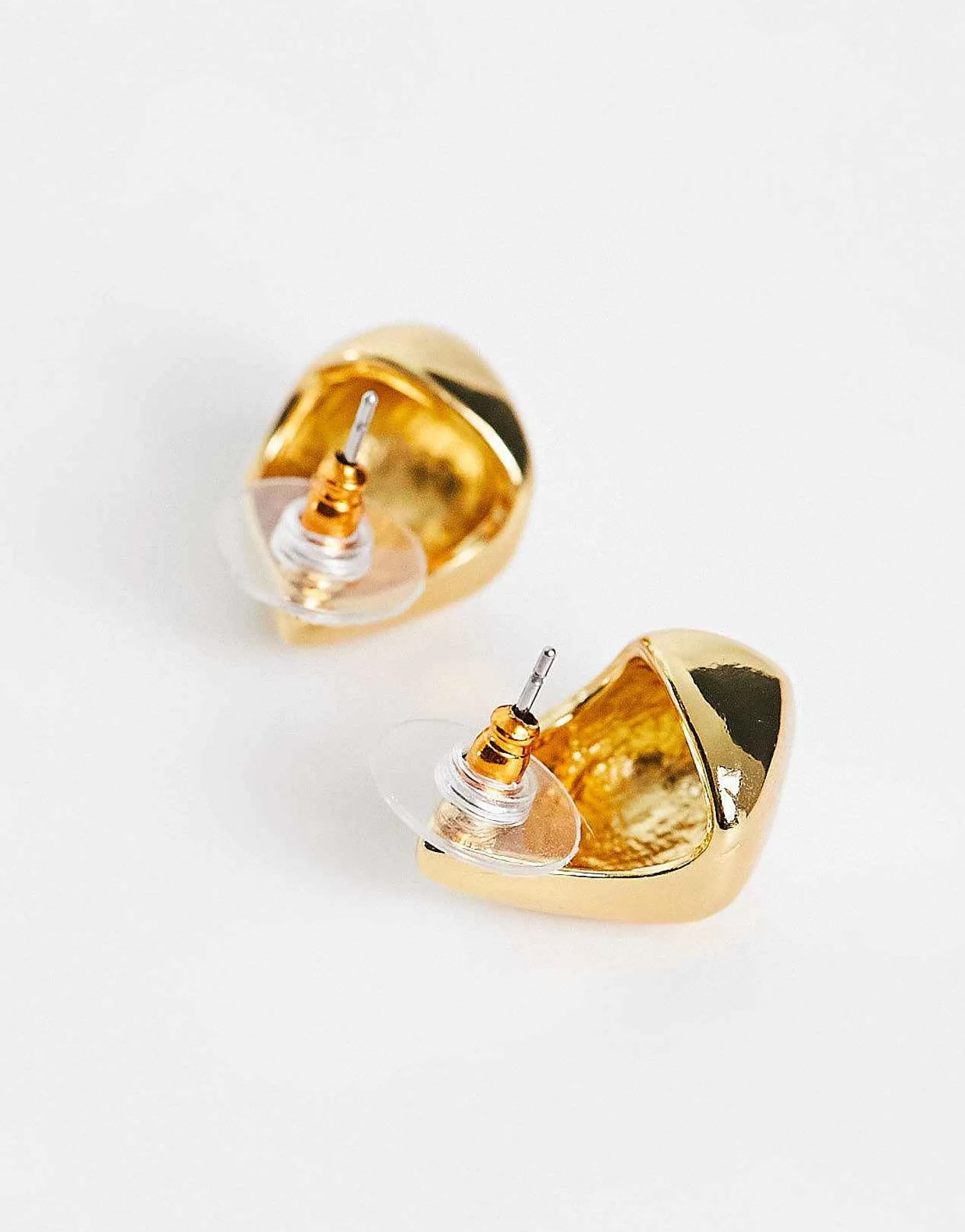 Women DESIGN 14K Plated Earrings With Molten Stud