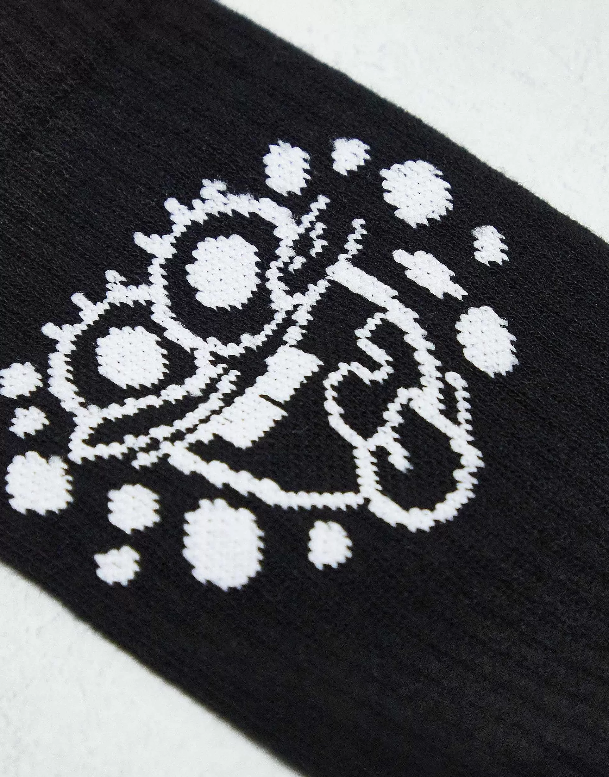 Men DESIGN 2 Pack Sports Socks In Black And White With Spongebob