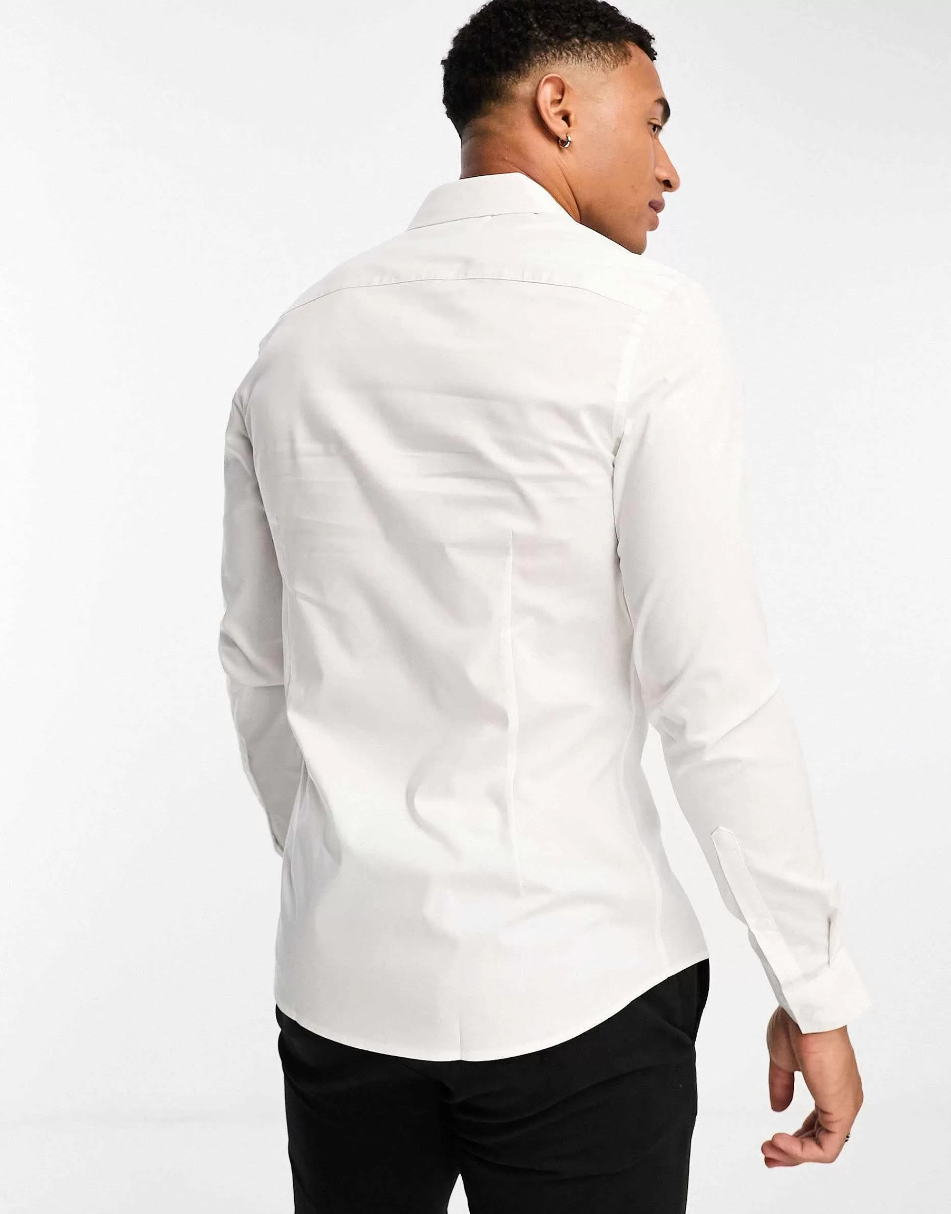 Men DESIGN 2 Pack Stretch Slim Fit Work Shirt In Save