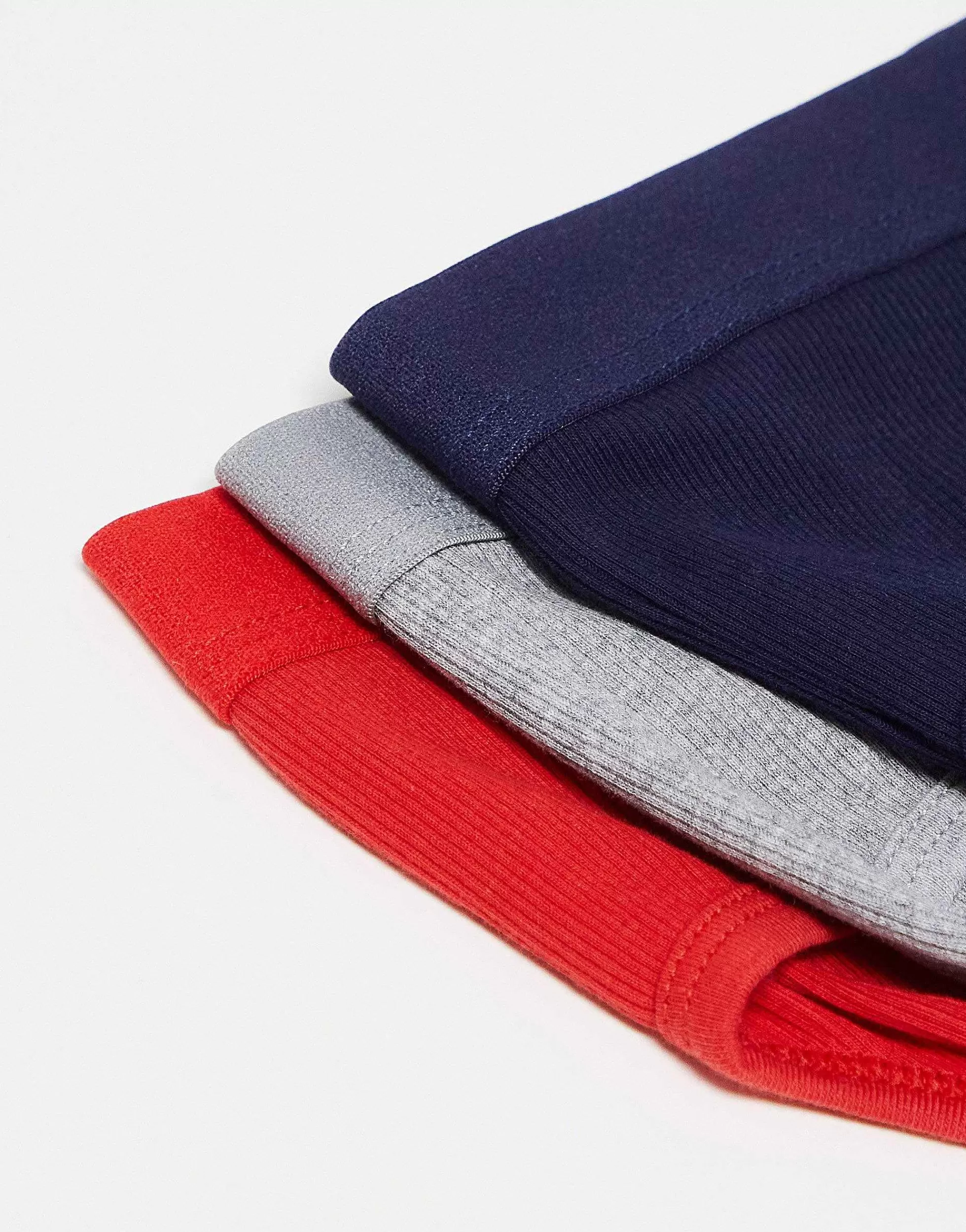 Men DESIGN 3 Pack Briefs In Red, Navy And Grey