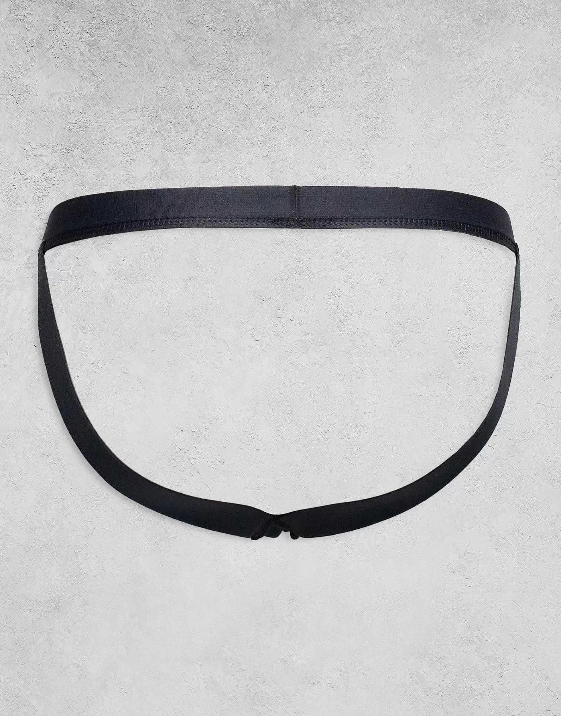 Men DESIGN 3 Pack Jock Straps In Grey/Black/Off White