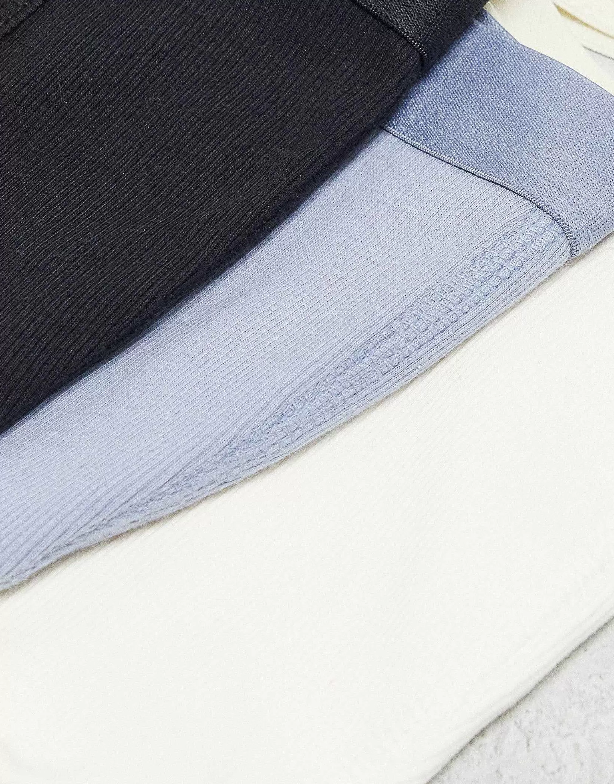 Men DESIGN 3 Pack Jock Straps In Grey/Black/Off White