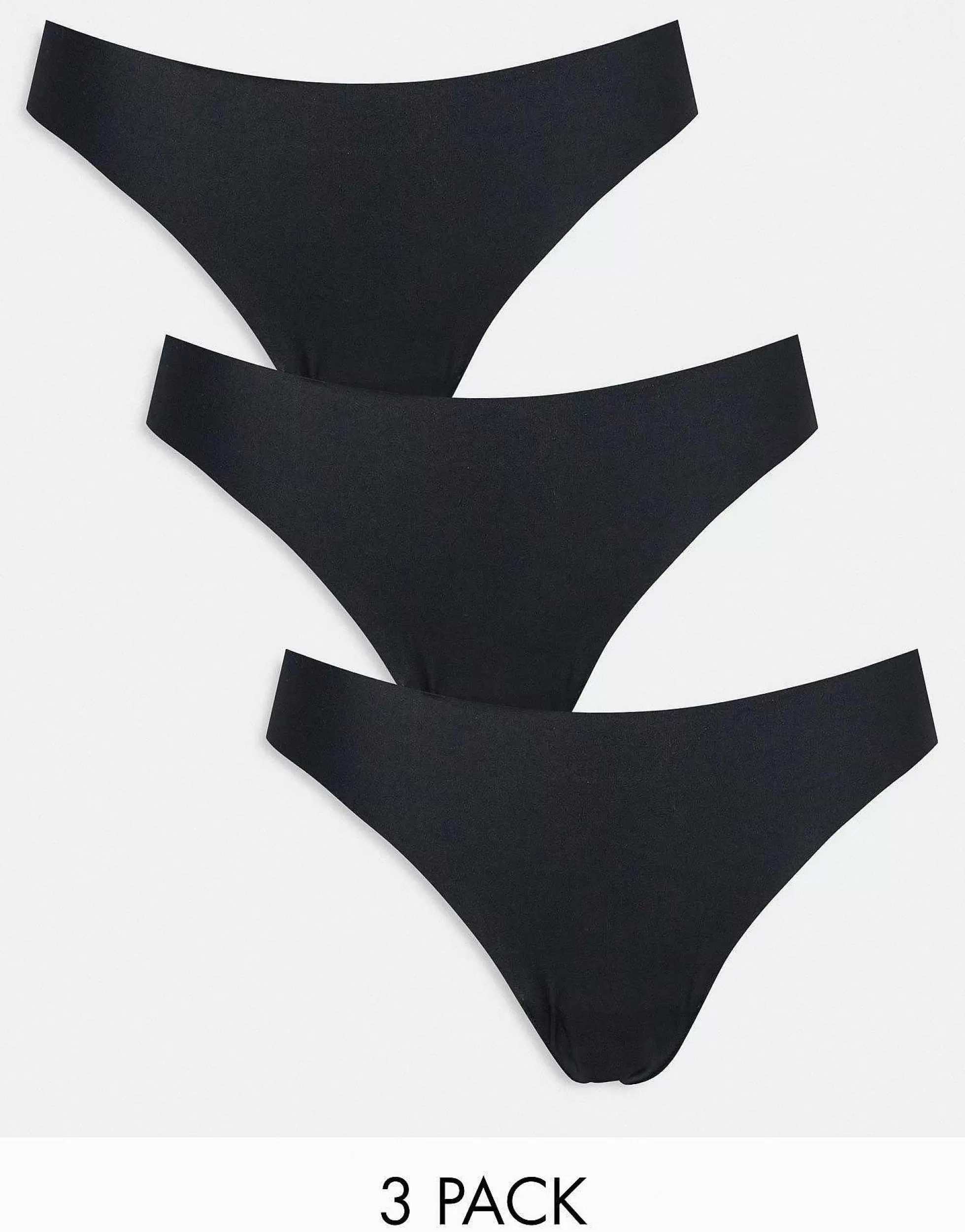 Women DESIGN 3 Pack Thong In No Vpl & Lace In