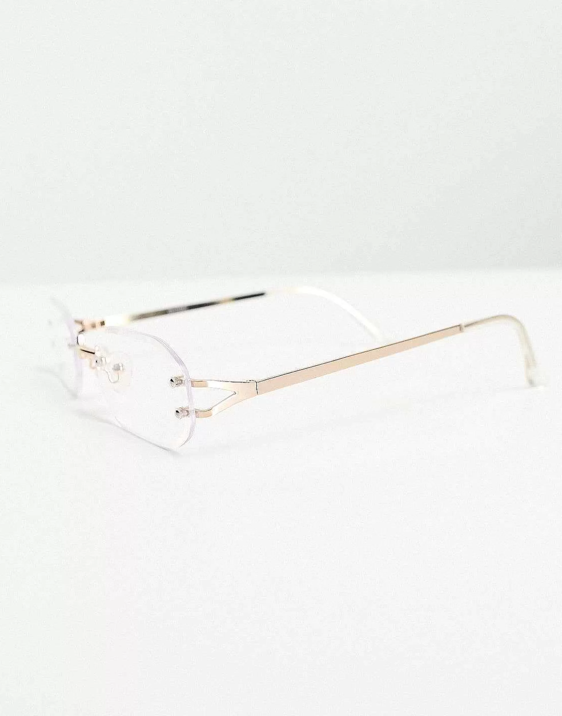 Men DESIGN 90'S Rimless Fashion Glasses With Lens