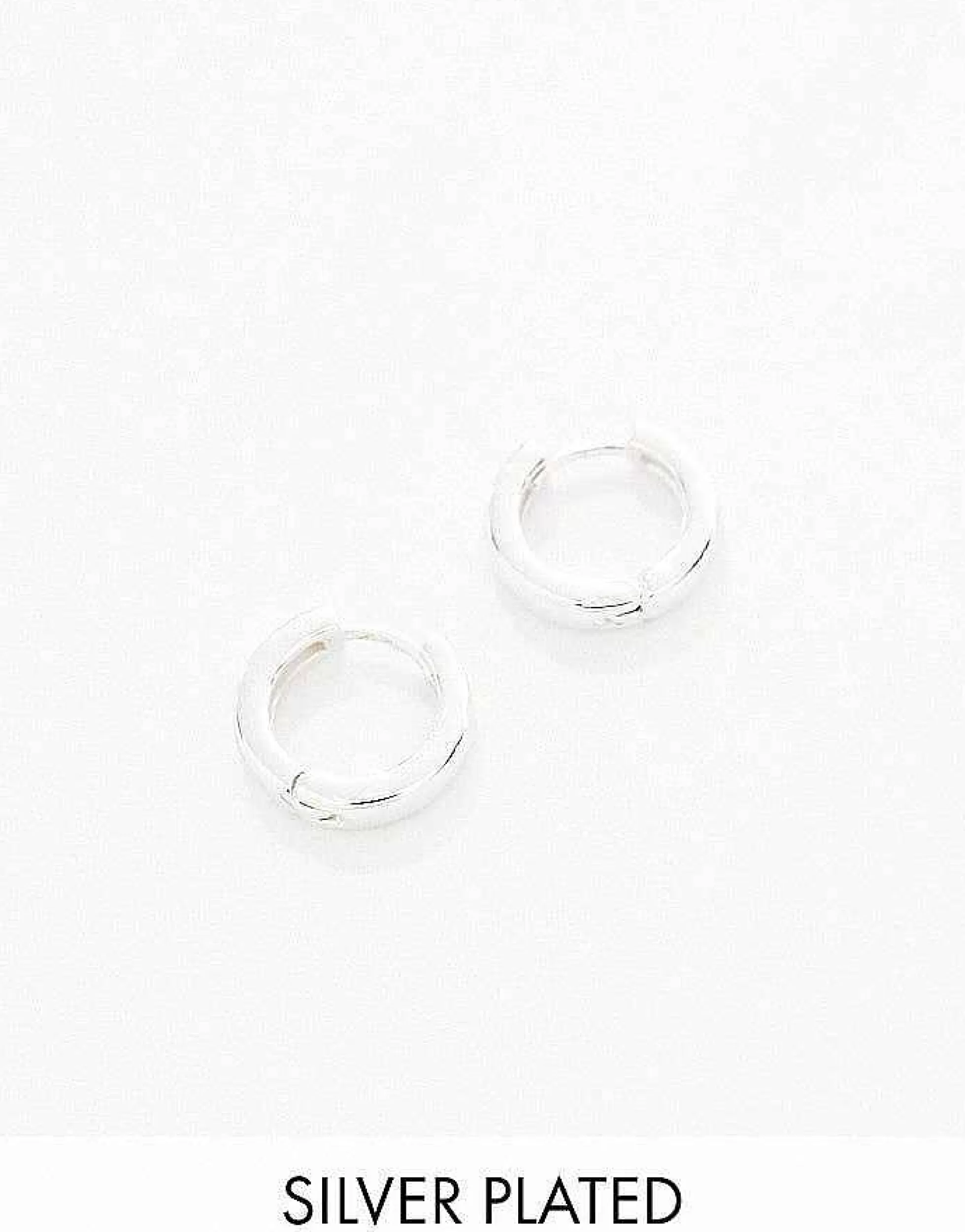 Men DESIGN 9Mm Hoop Earrings In Real Plate