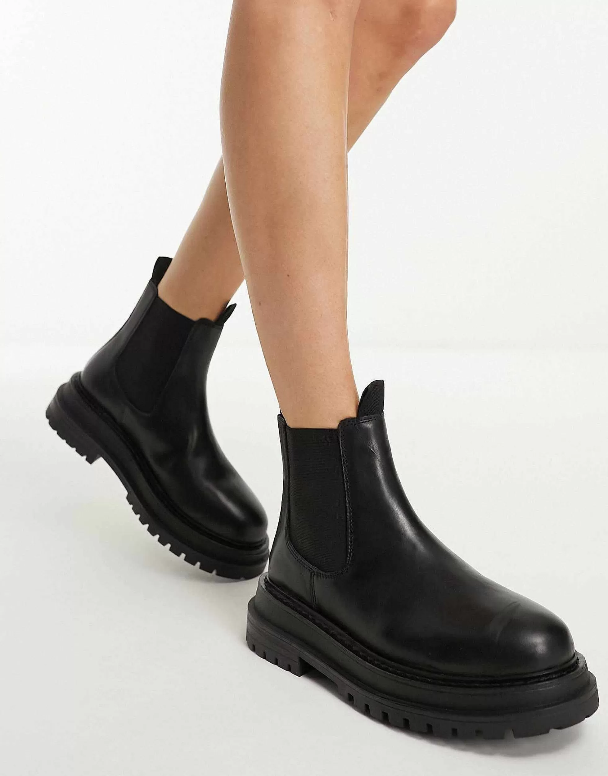 Women DESIGN Appreciate Leather Chelsea Boots In