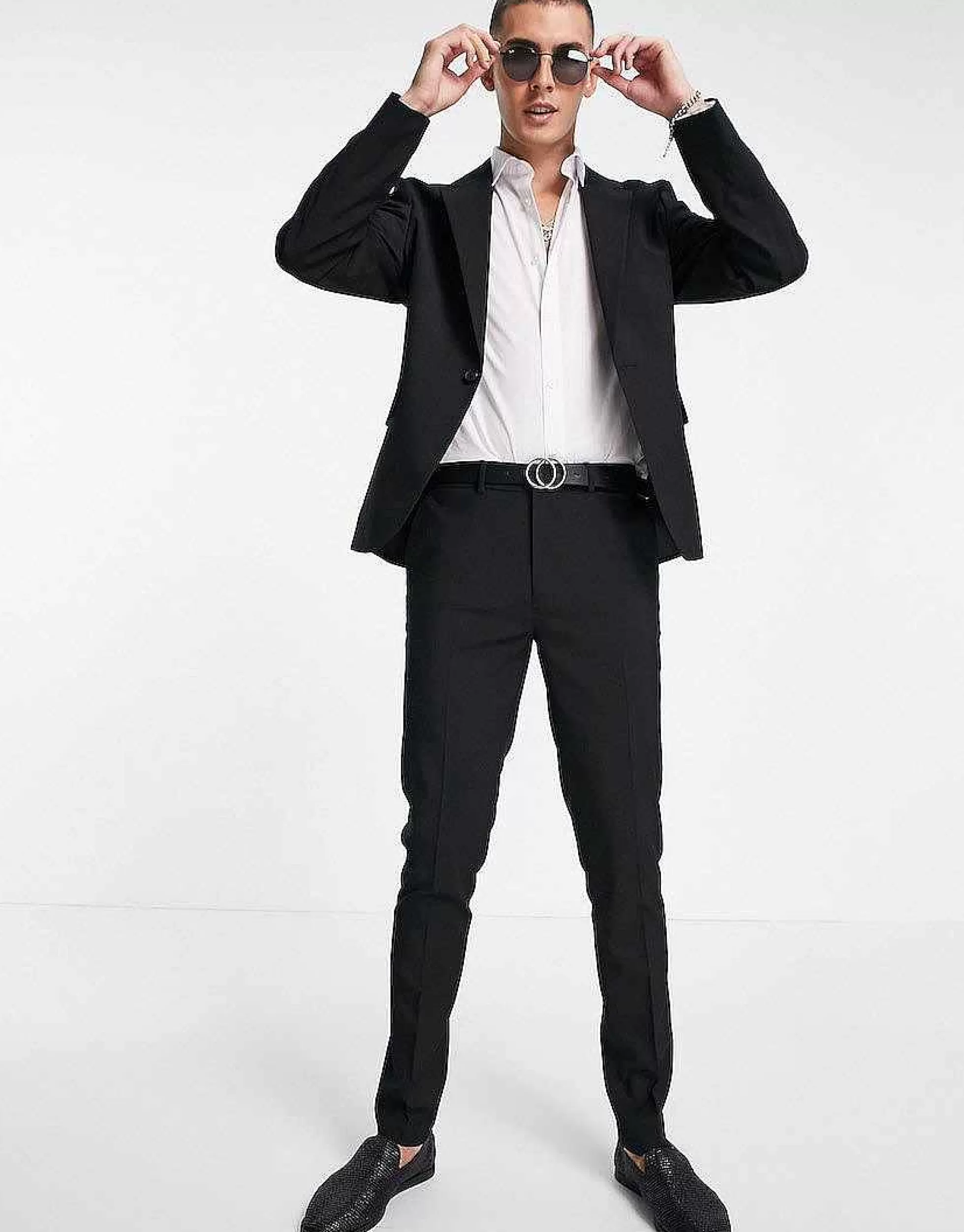 Men DESIGN Black Skinny Suit