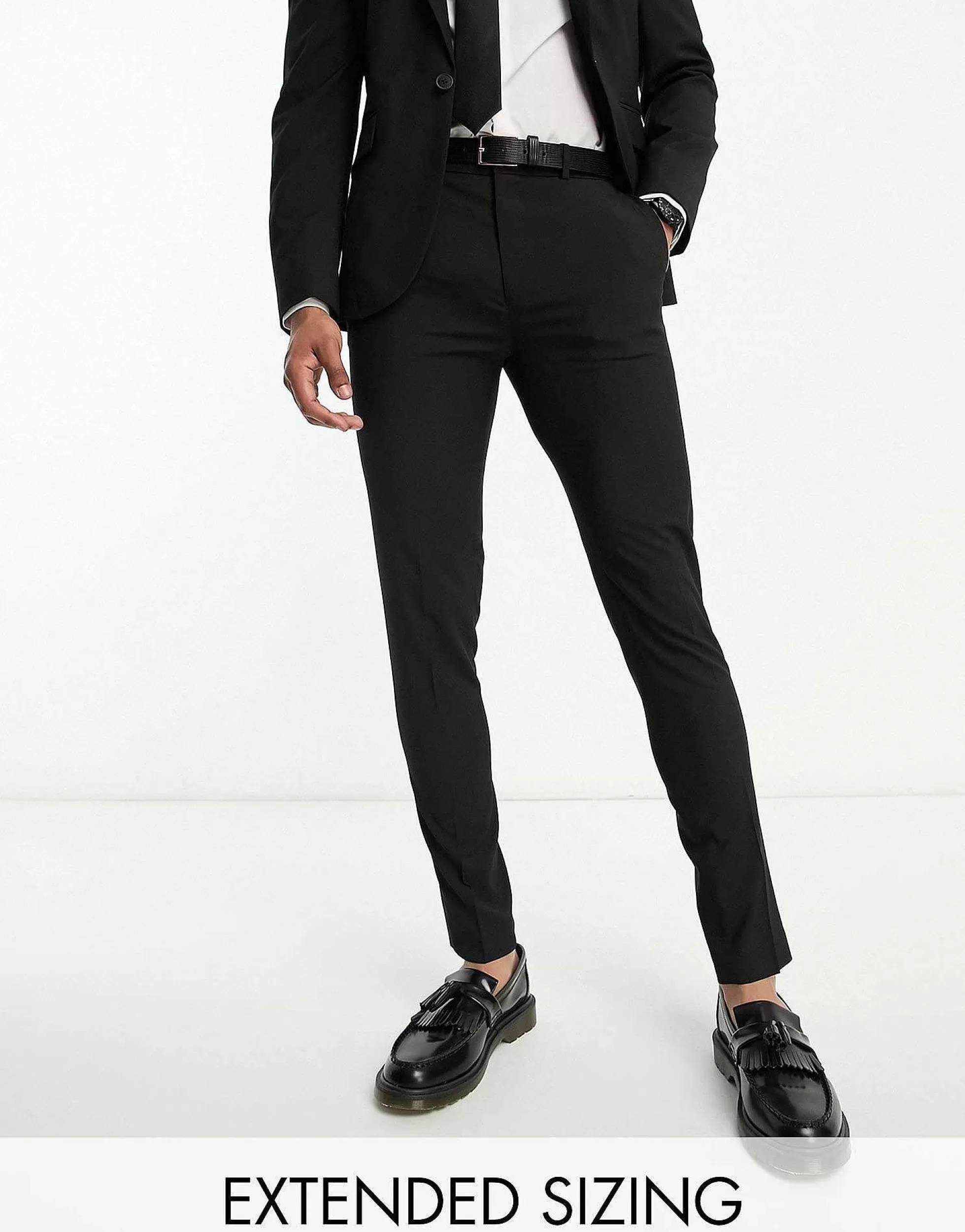 Men DESIGN Black Skinny Suit