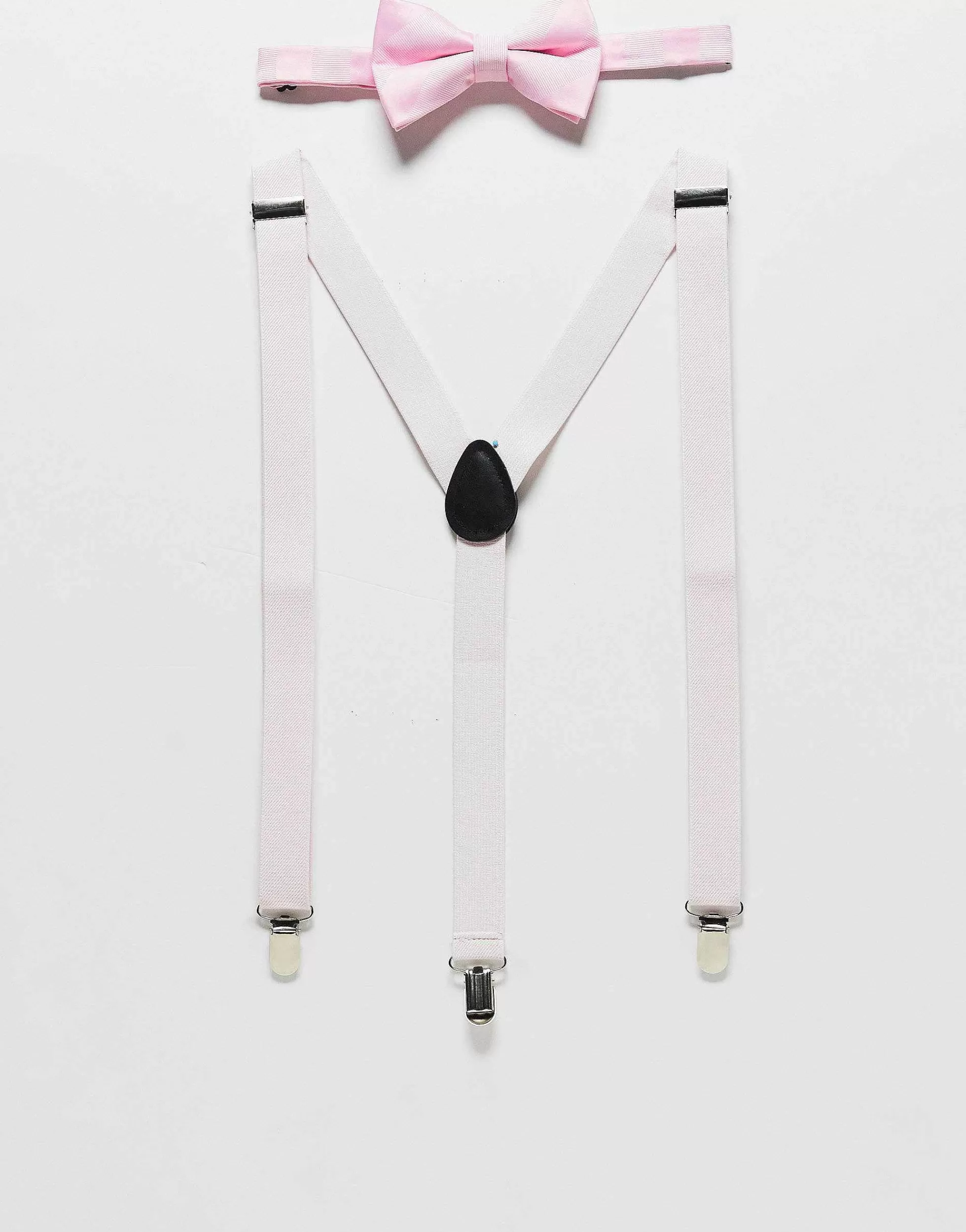 Men DESIGN Bow And Brace Set In Pink