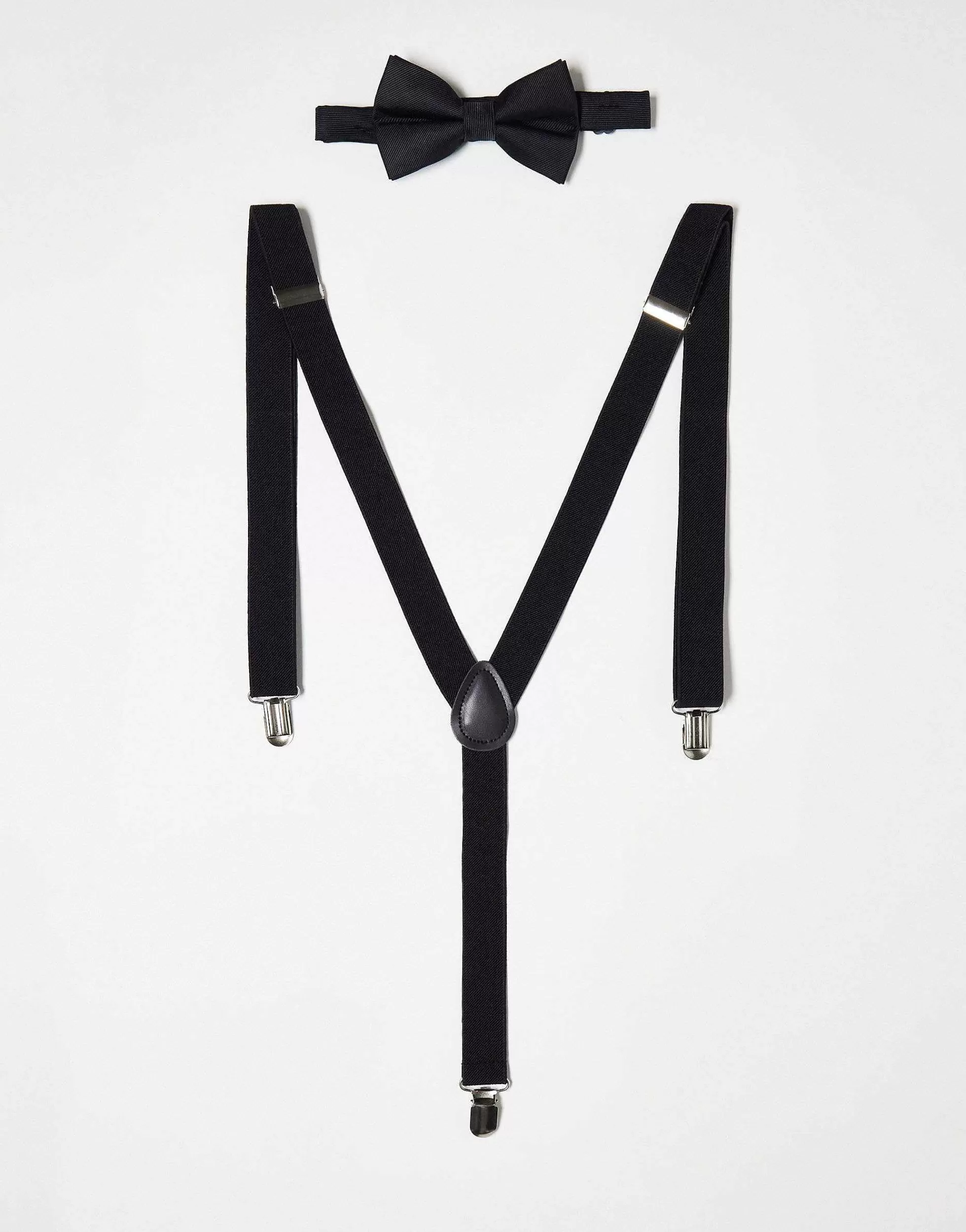 Men DESIGN Bow Tie And Braces Set In