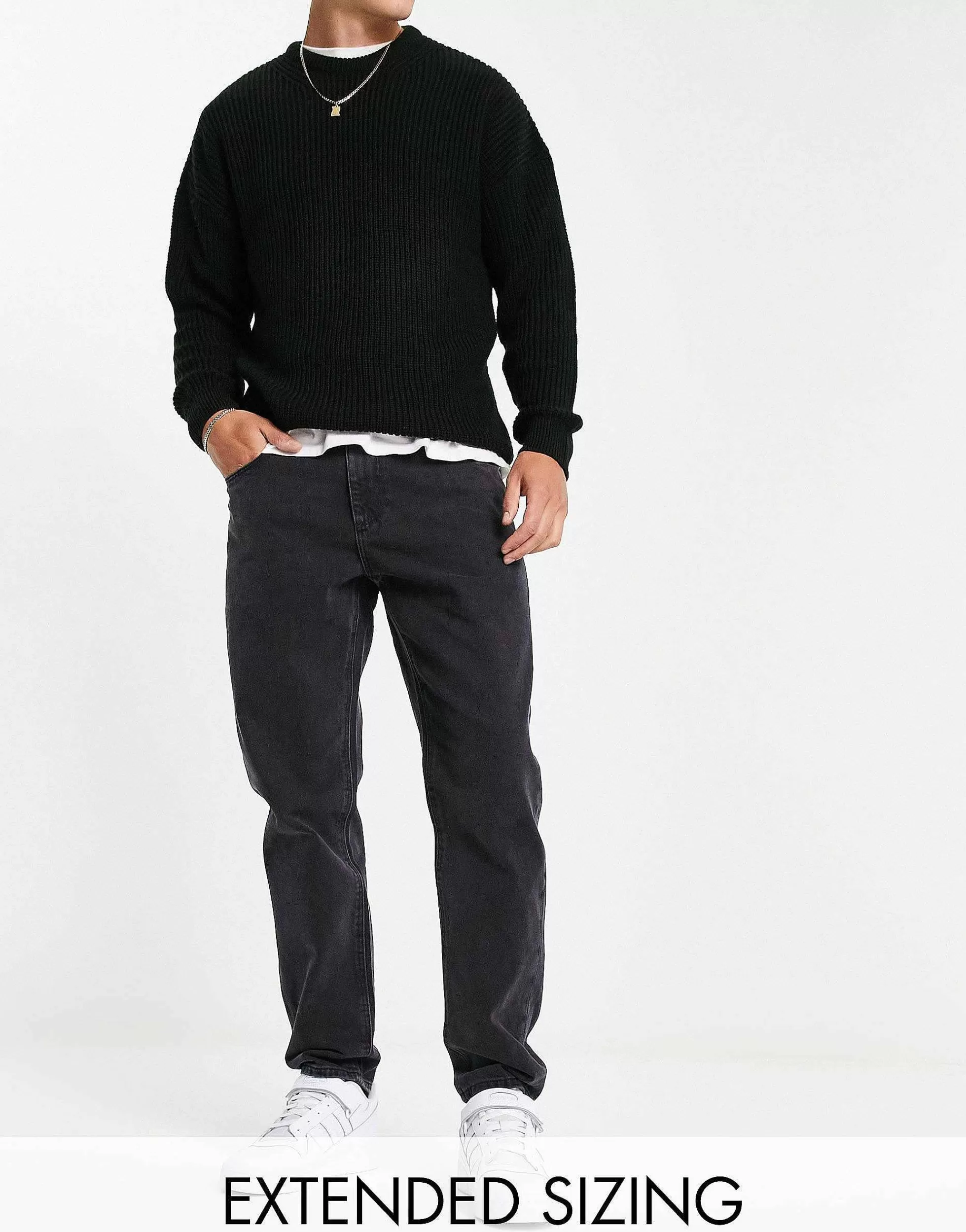 Men DESIGN Classic Rigid Jeans In Washed
