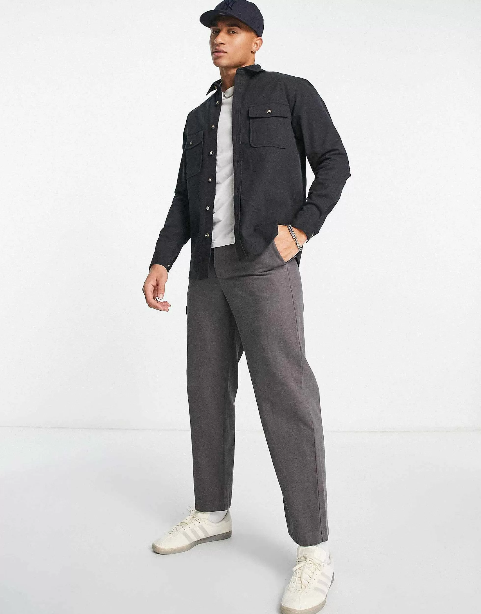 Men DESIGN Cotton Shacket In