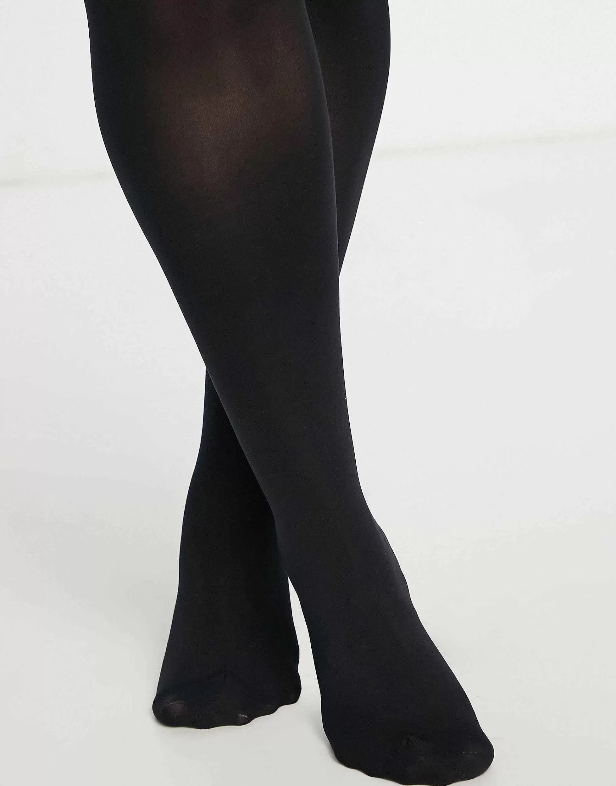 Women Curve Design 2 Pack 60 Denier Tights In Super Stretch Fit In