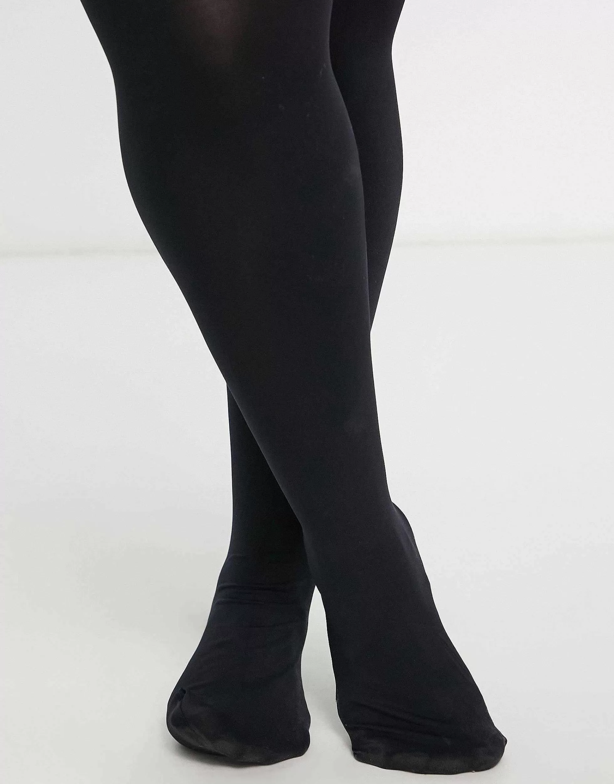 Women Curve Design 2 Pack 90 Denier Super Stretch Tights In