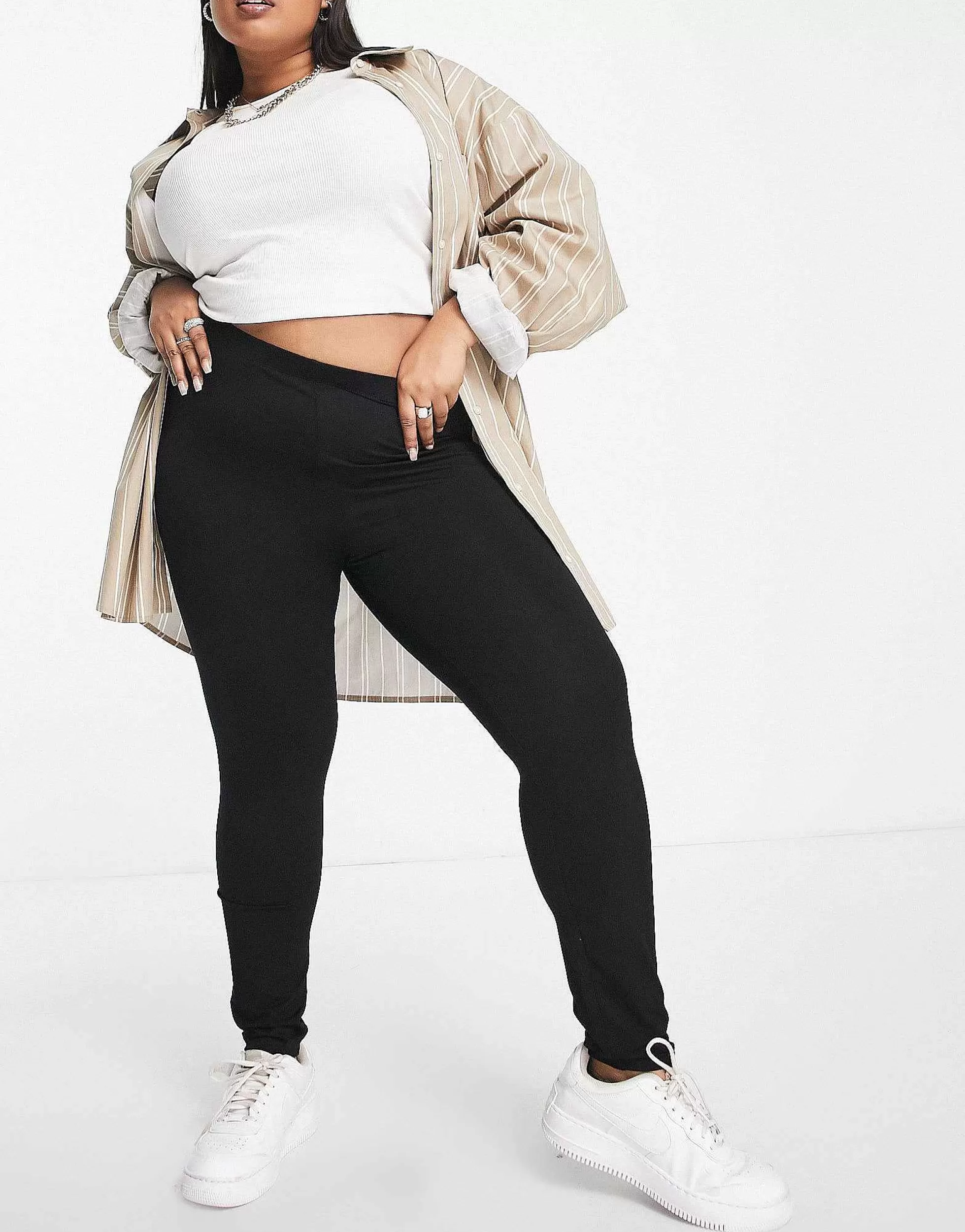 Women Curve Design 2 Pack Leggings In