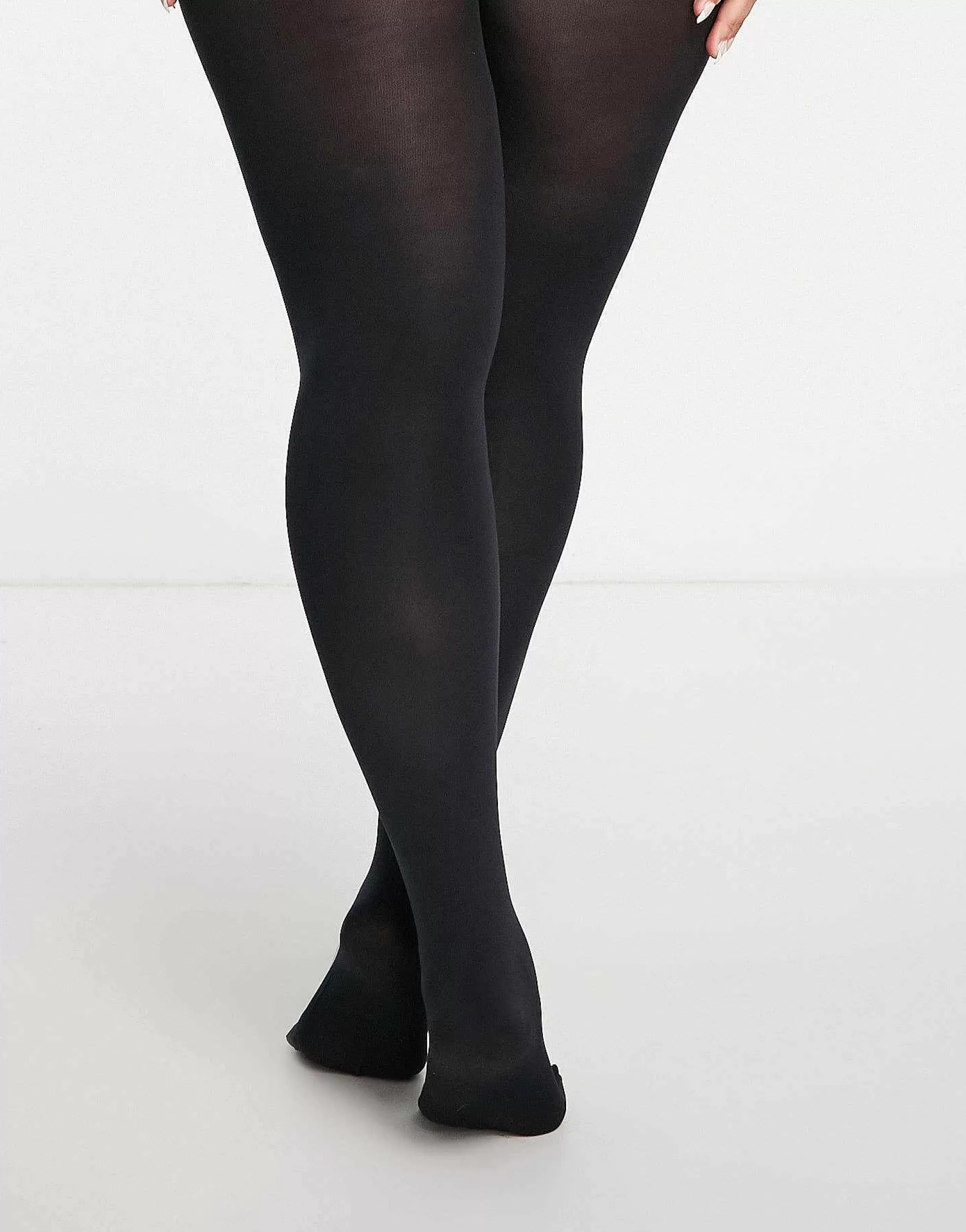 Women Curve Design 90 Denier Super Stretch Improved Fit Tights In