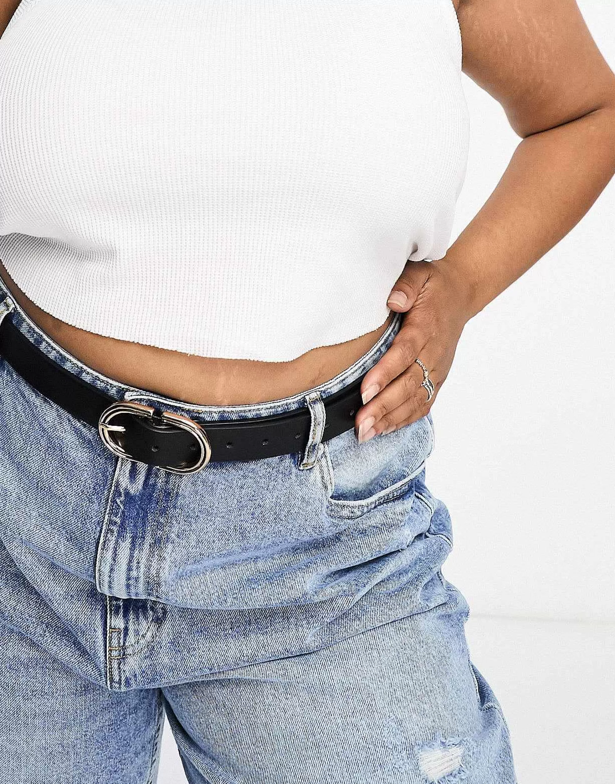 Women Curve Design Waist And Hip Jeans Belt In
