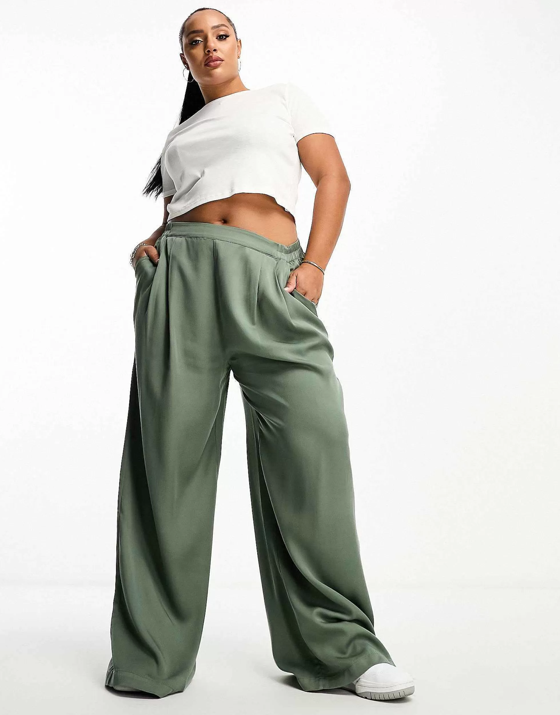 Women DESIGN Curve Wide Leg Trouser In