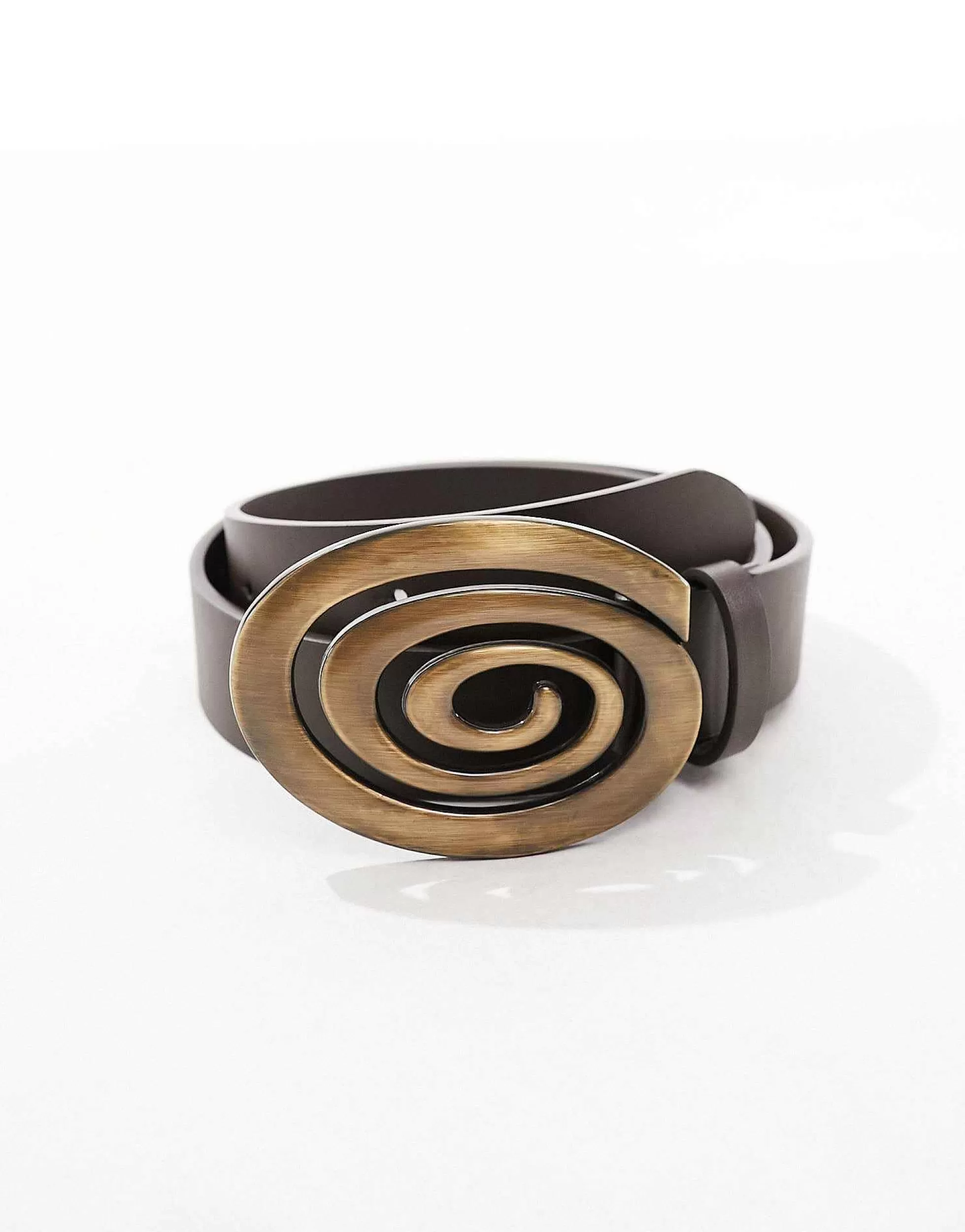 Men DESIGN Faux Leather Belt With Statement Buckle