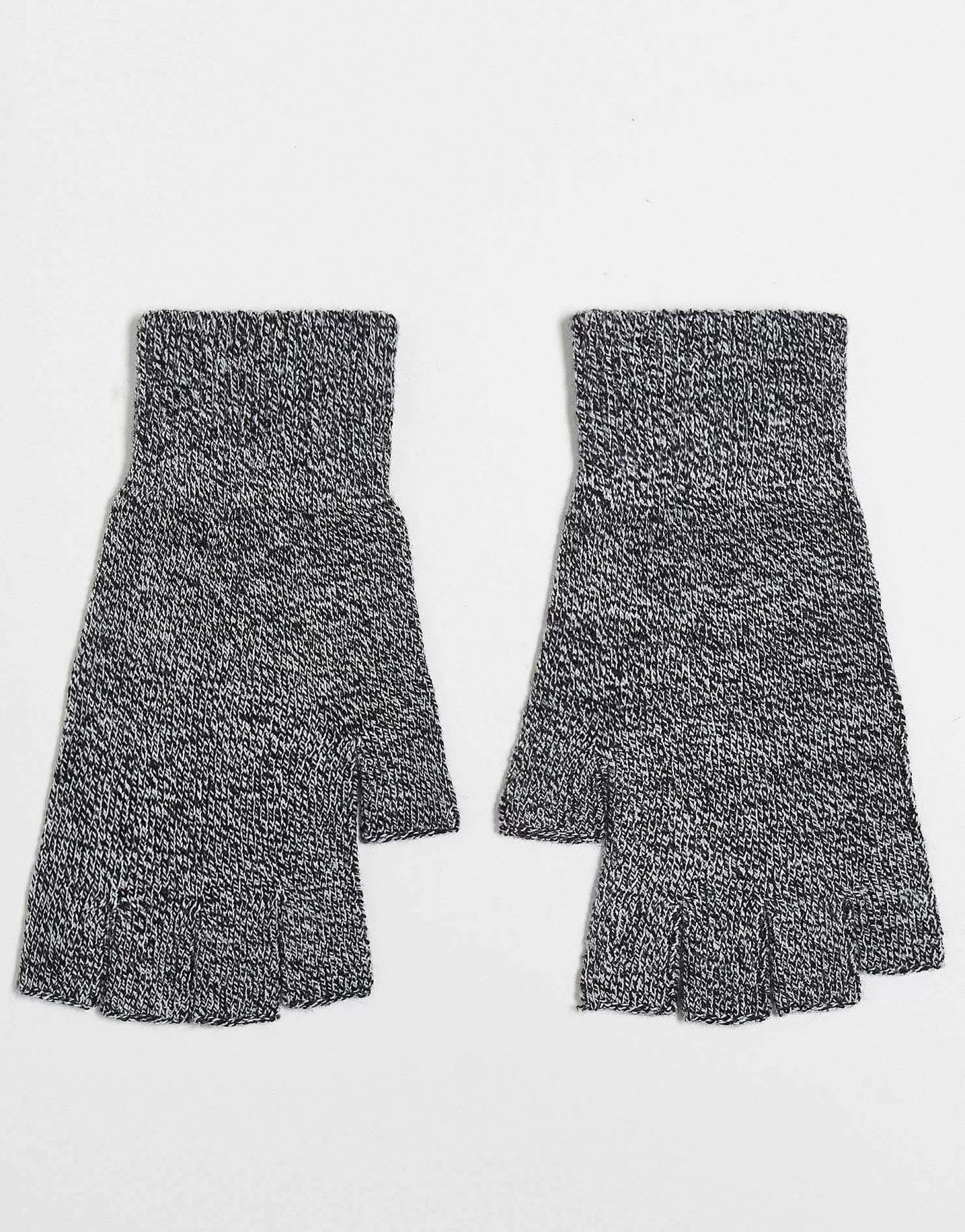 Men DESIGN Fingerless Gloves In Marl