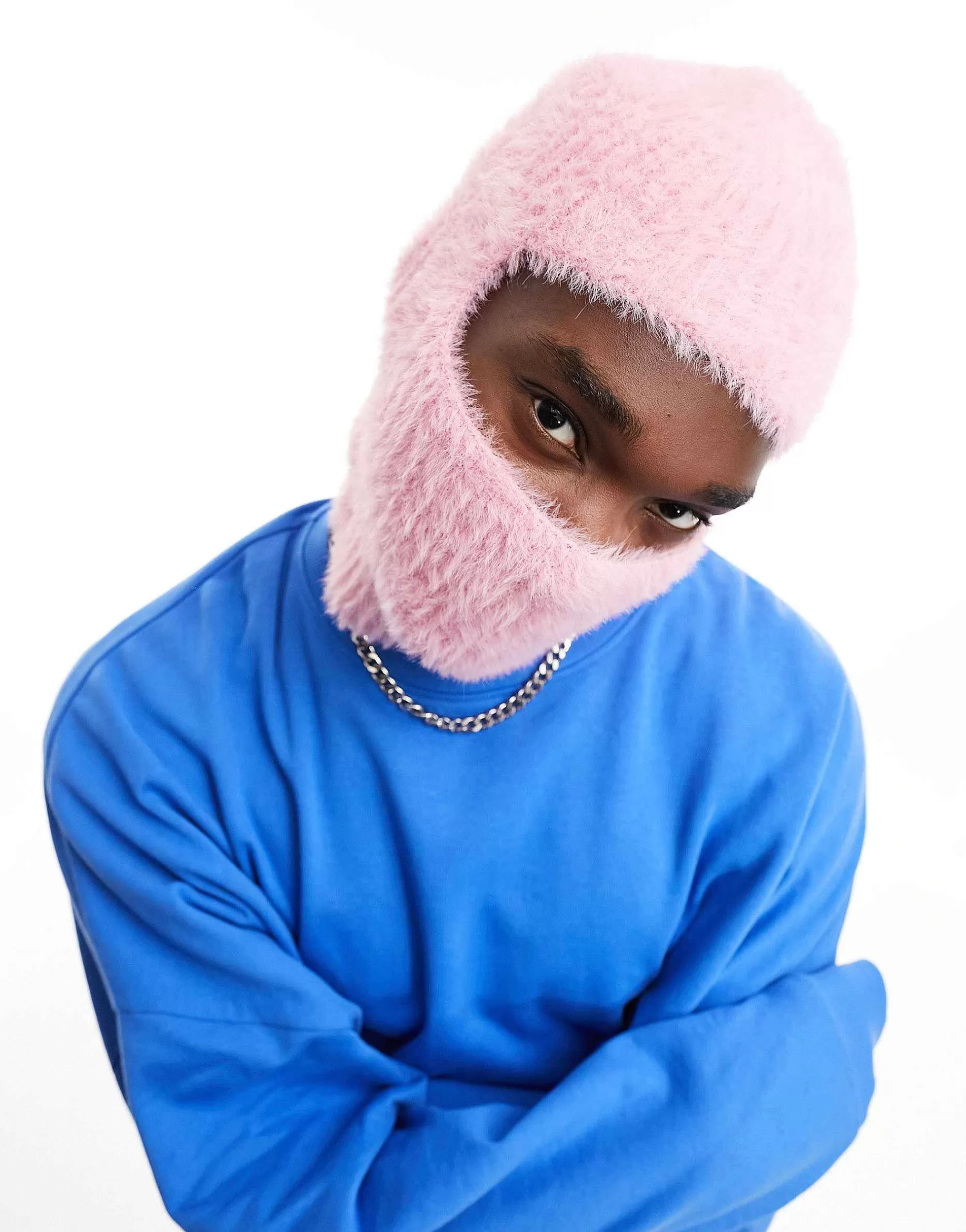 Men DESIGN Fluffy Balaclava In