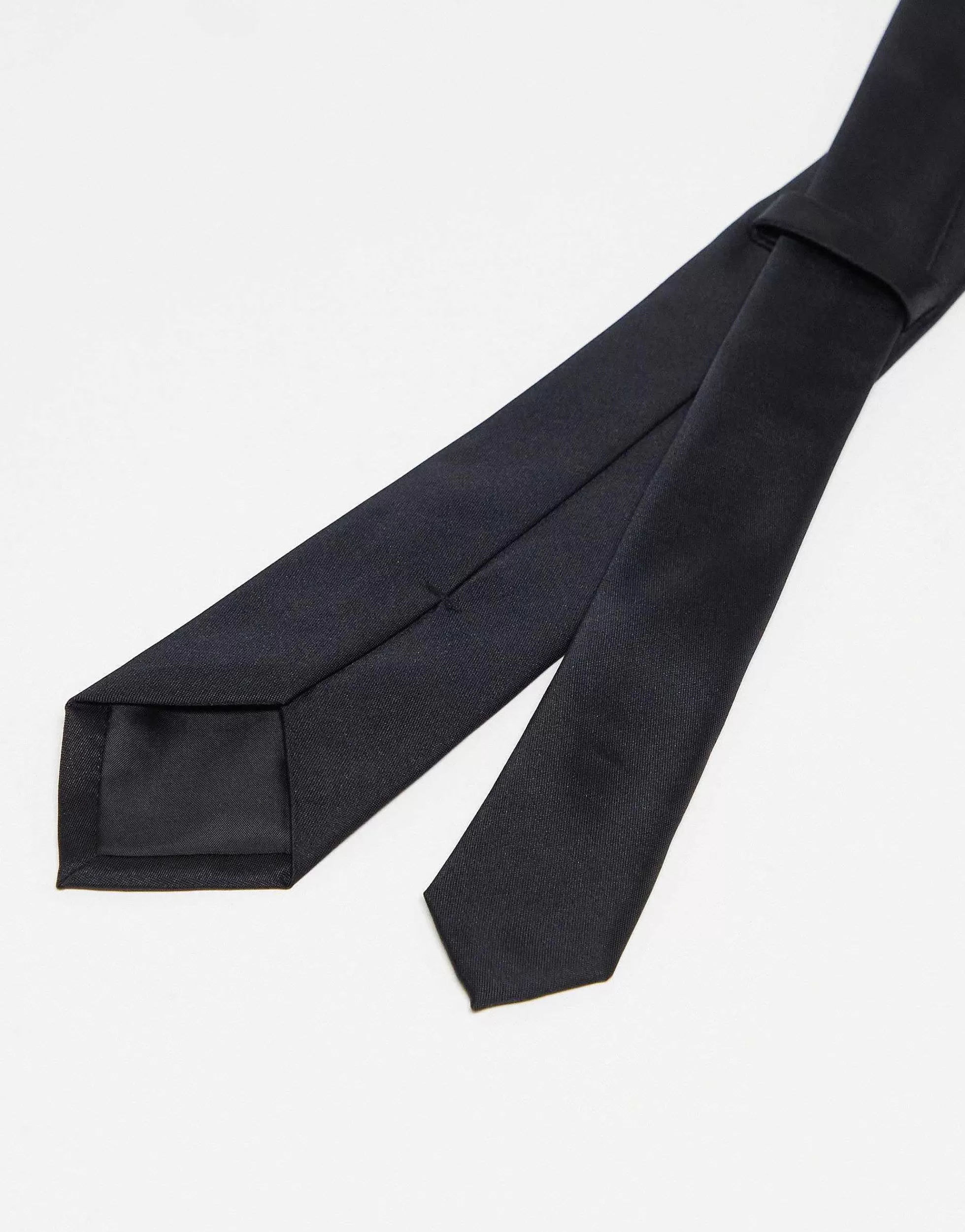 Men DESIGN Halloween Slim Tie With Skull Embroidery In