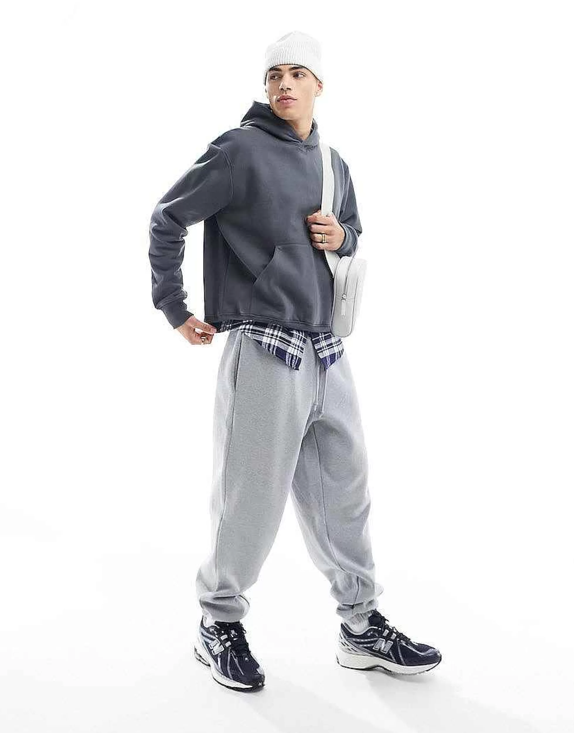 Men DESIGN Heavyweight Mix & Match Set In Washed Black