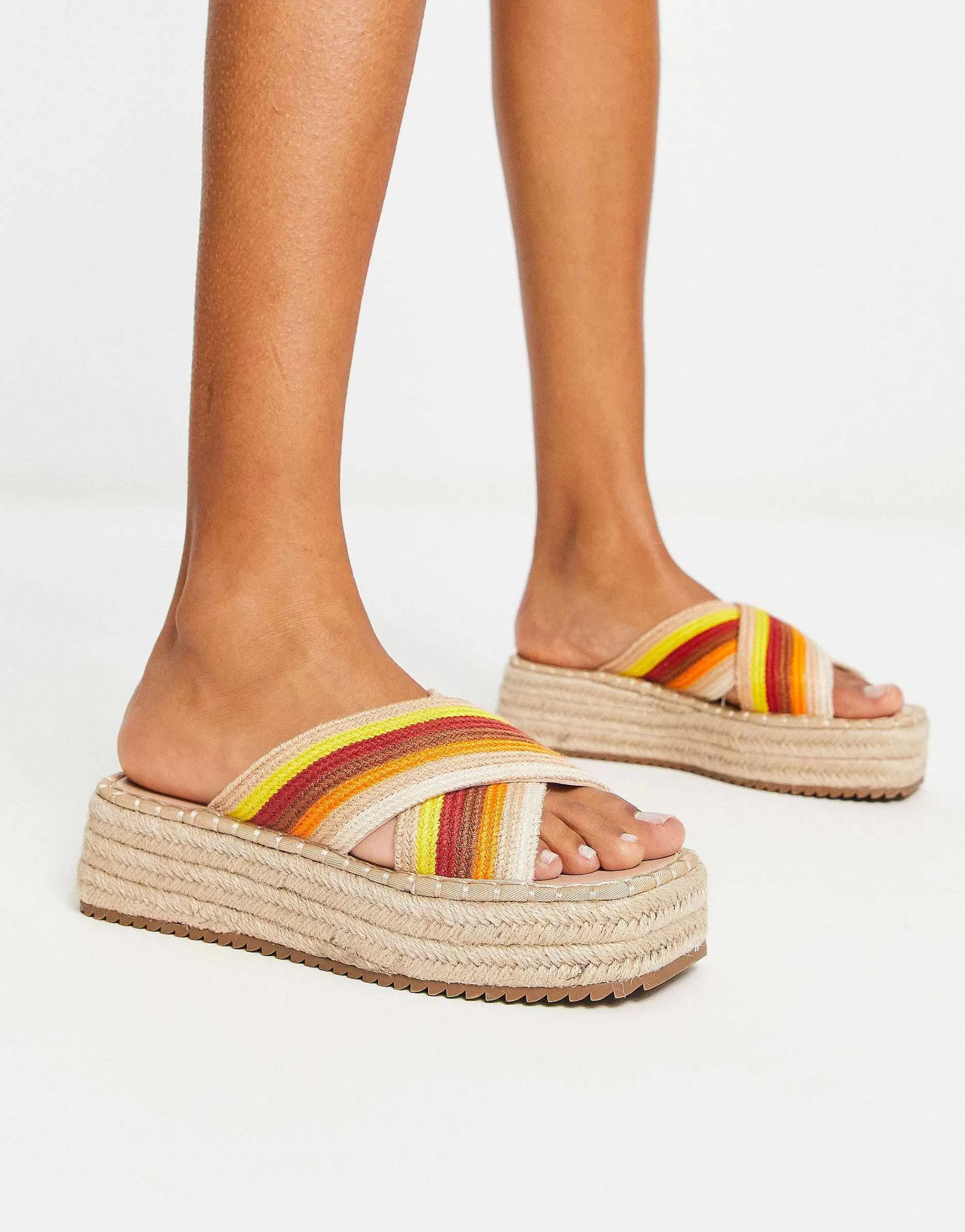 Women DESIGN Jazlyn Flatform Crochet Mules In