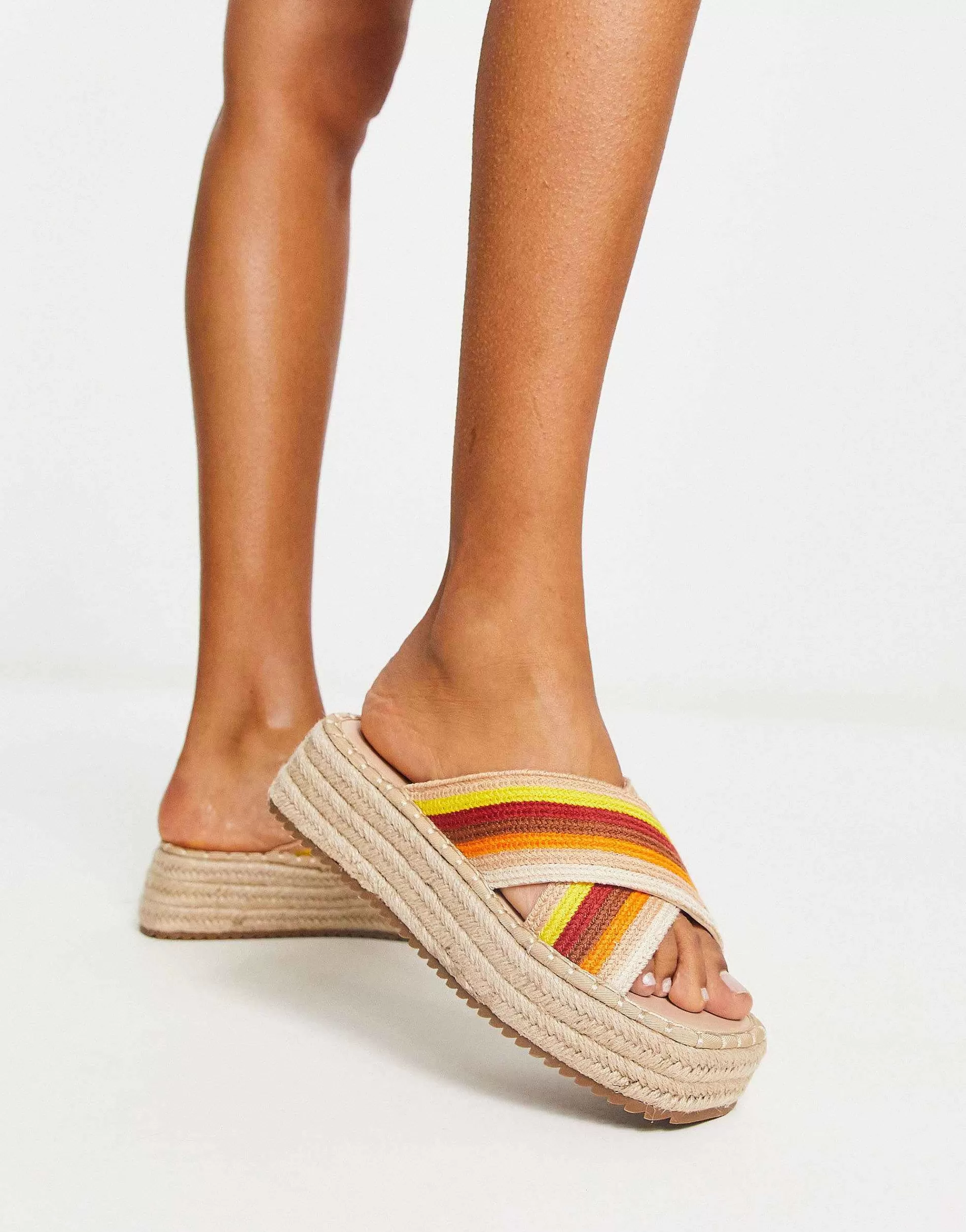 Women DESIGN Jazlyn Flatform Crochet Mules In