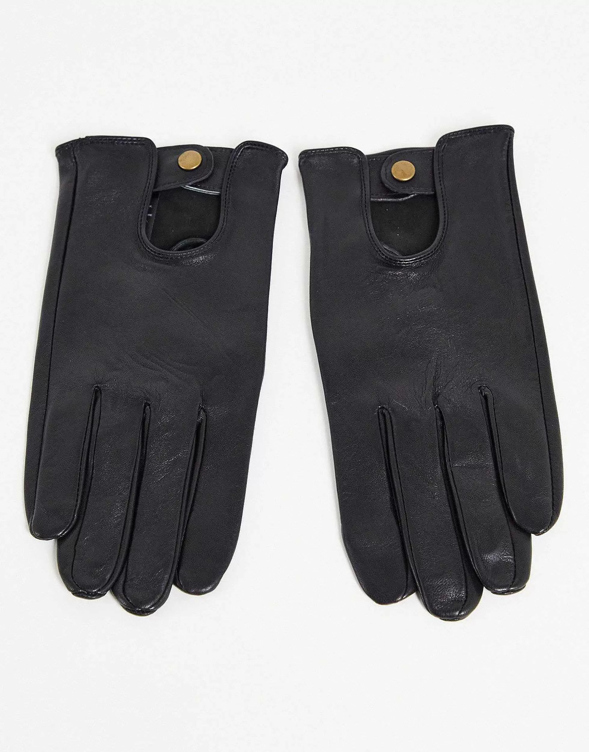 Men DESIGN Leather Driving Gloves In