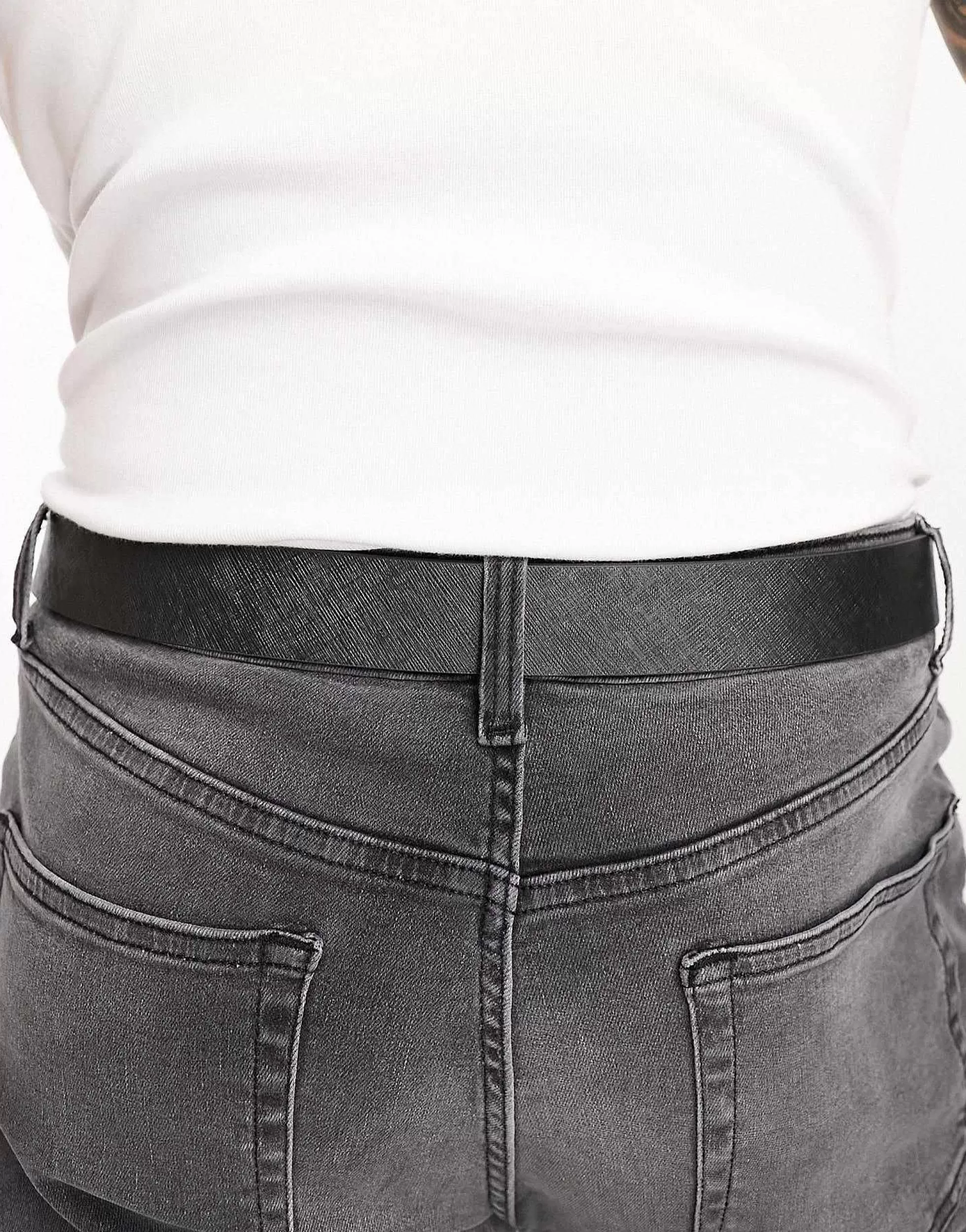 Men DESIGN Leather Saffiano Smart Belt In