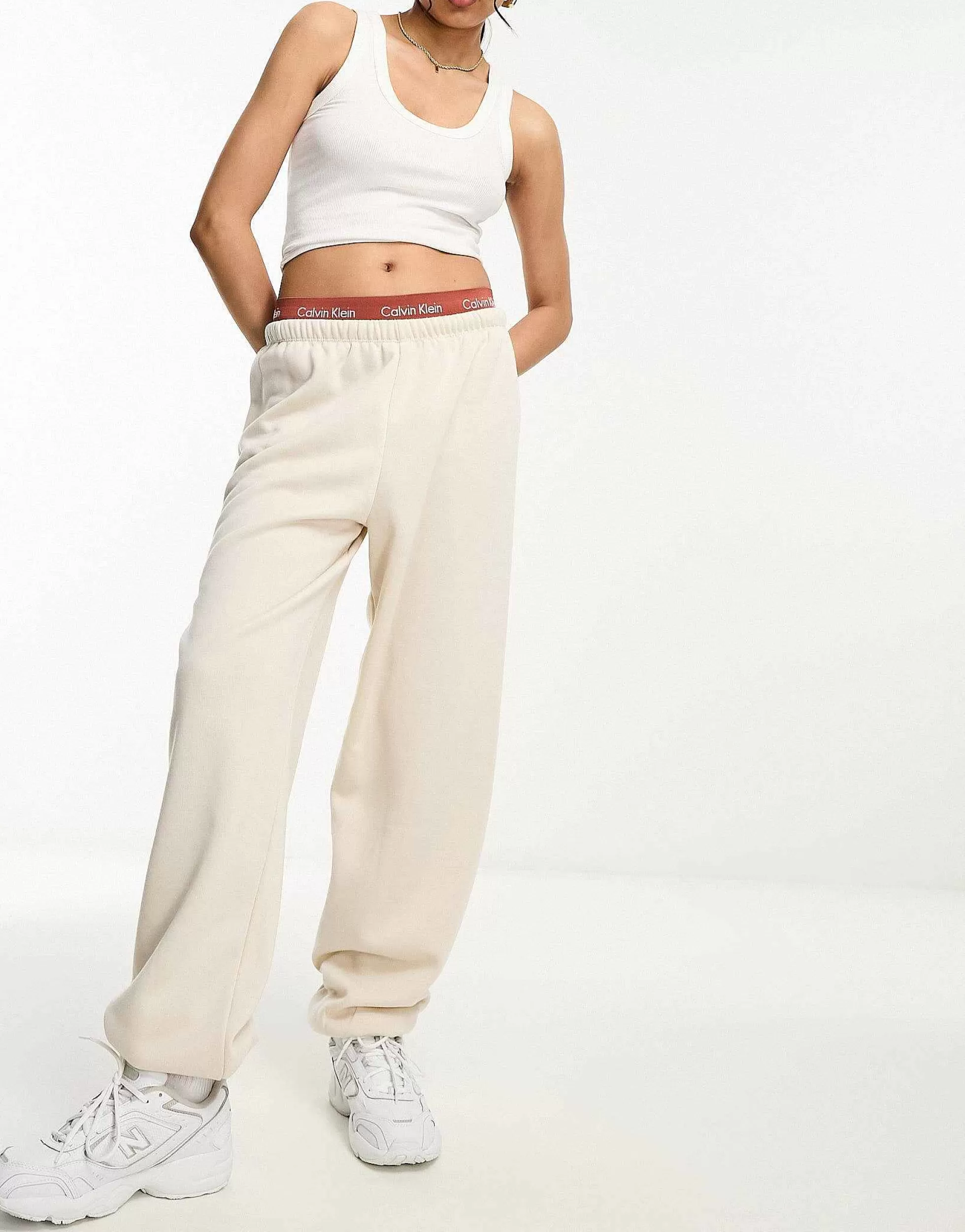 Women DESIGN Low Rise Oversized Joggers With Puddle Hem In