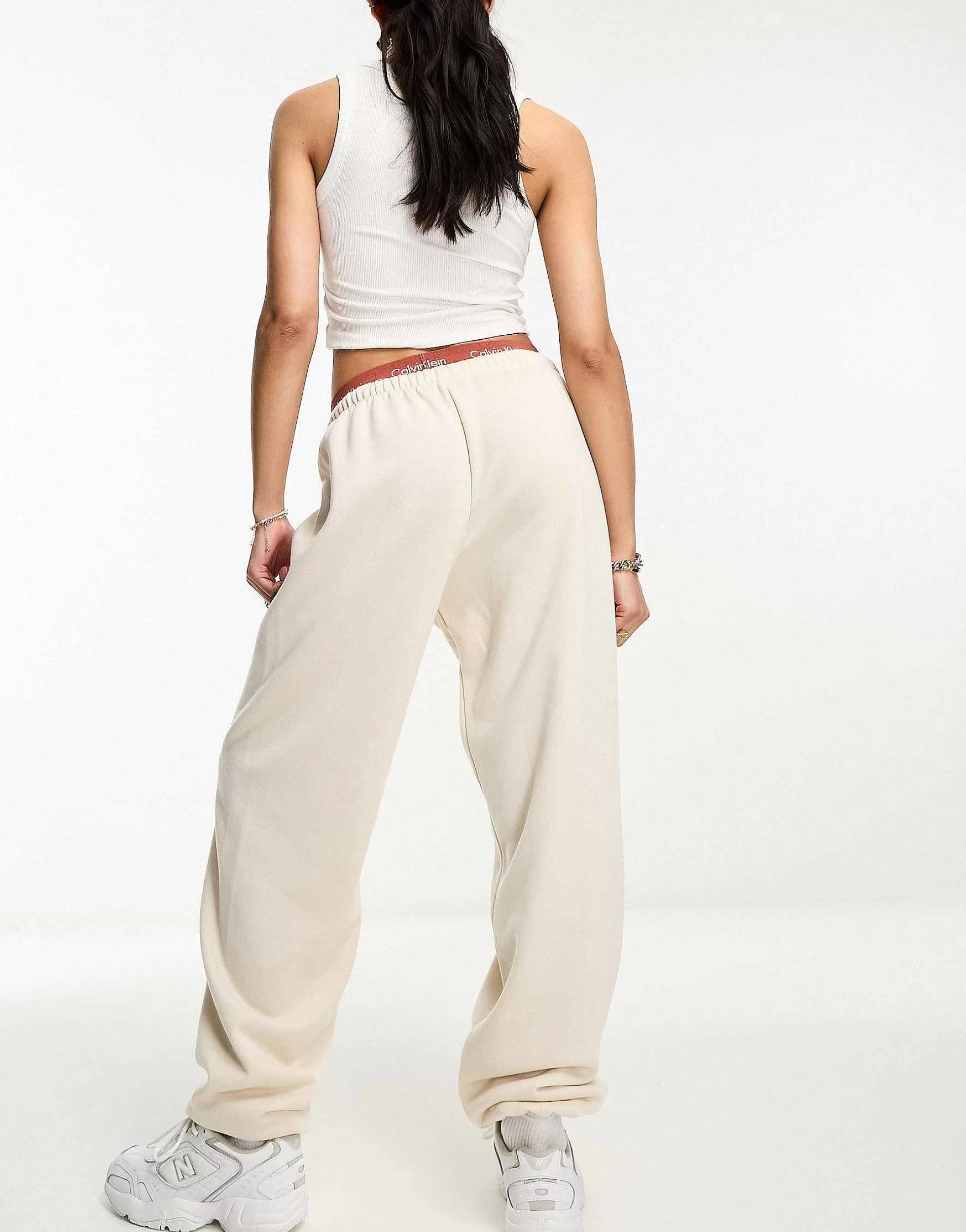 Women DESIGN Low Rise Oversized Joggers With Puddle Hem In