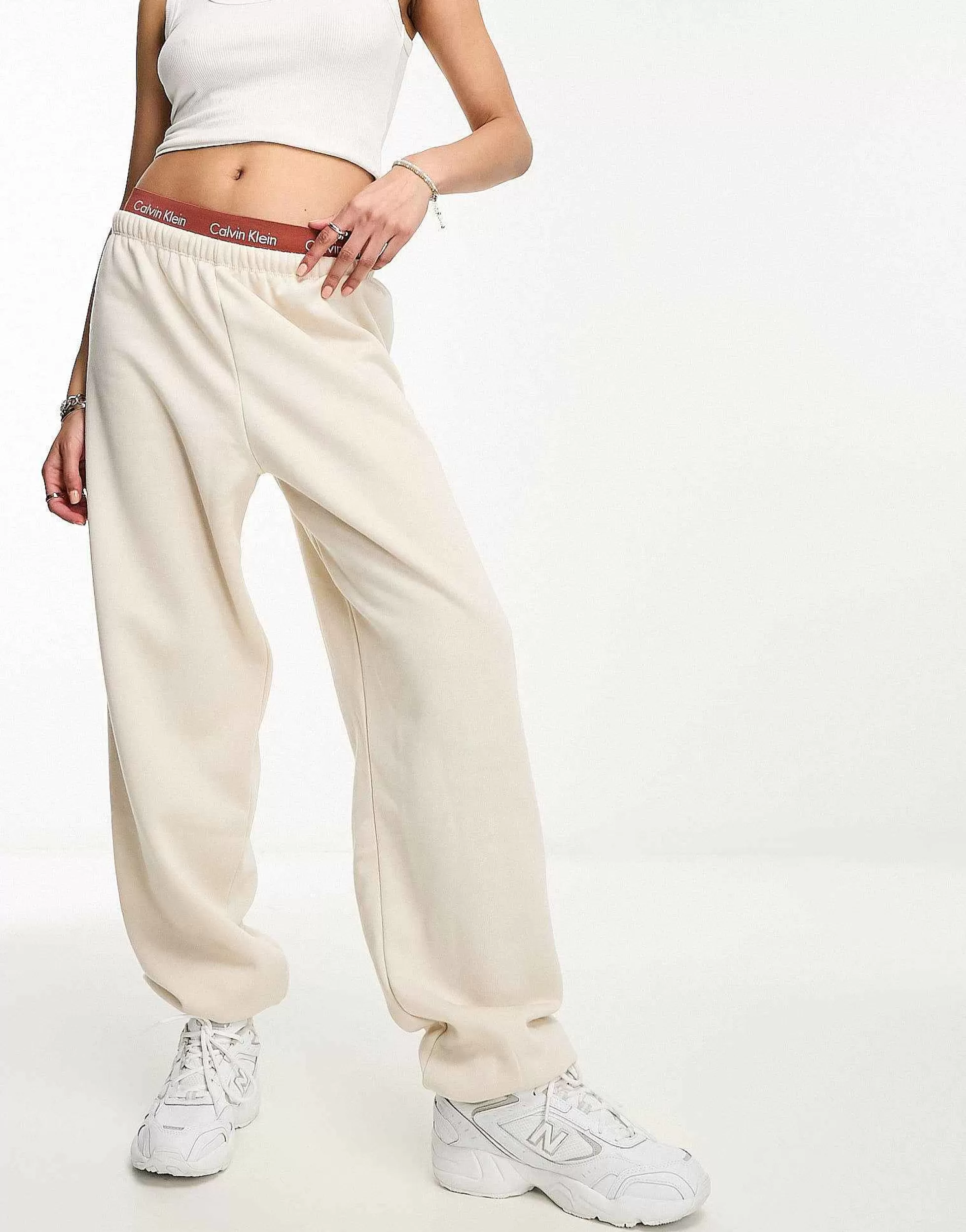Women DESIGN Low Rise Oversized Joggers With Puddle Hem In