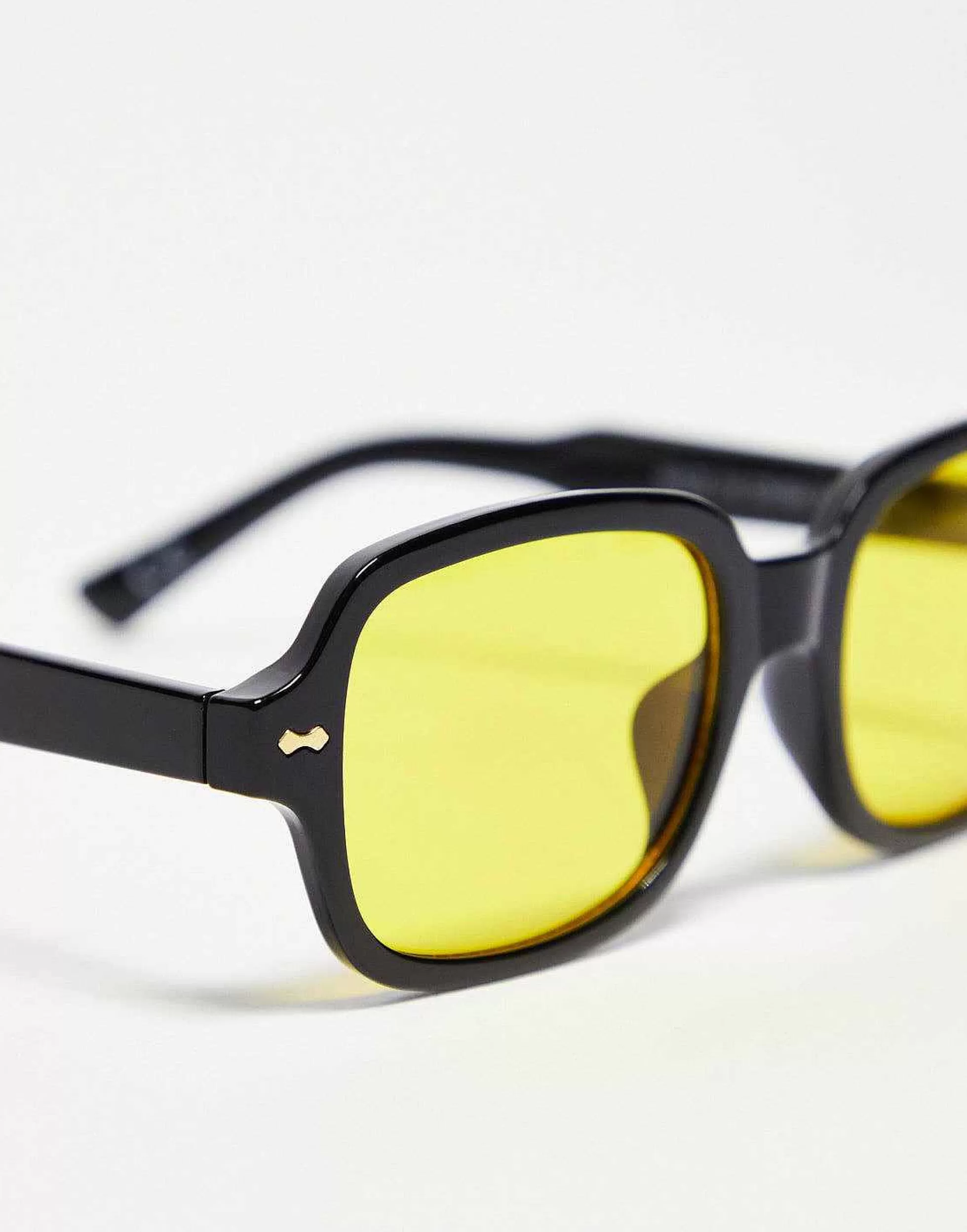 Women DESIGN Mid Square Sunglasses In With Yellow Lens