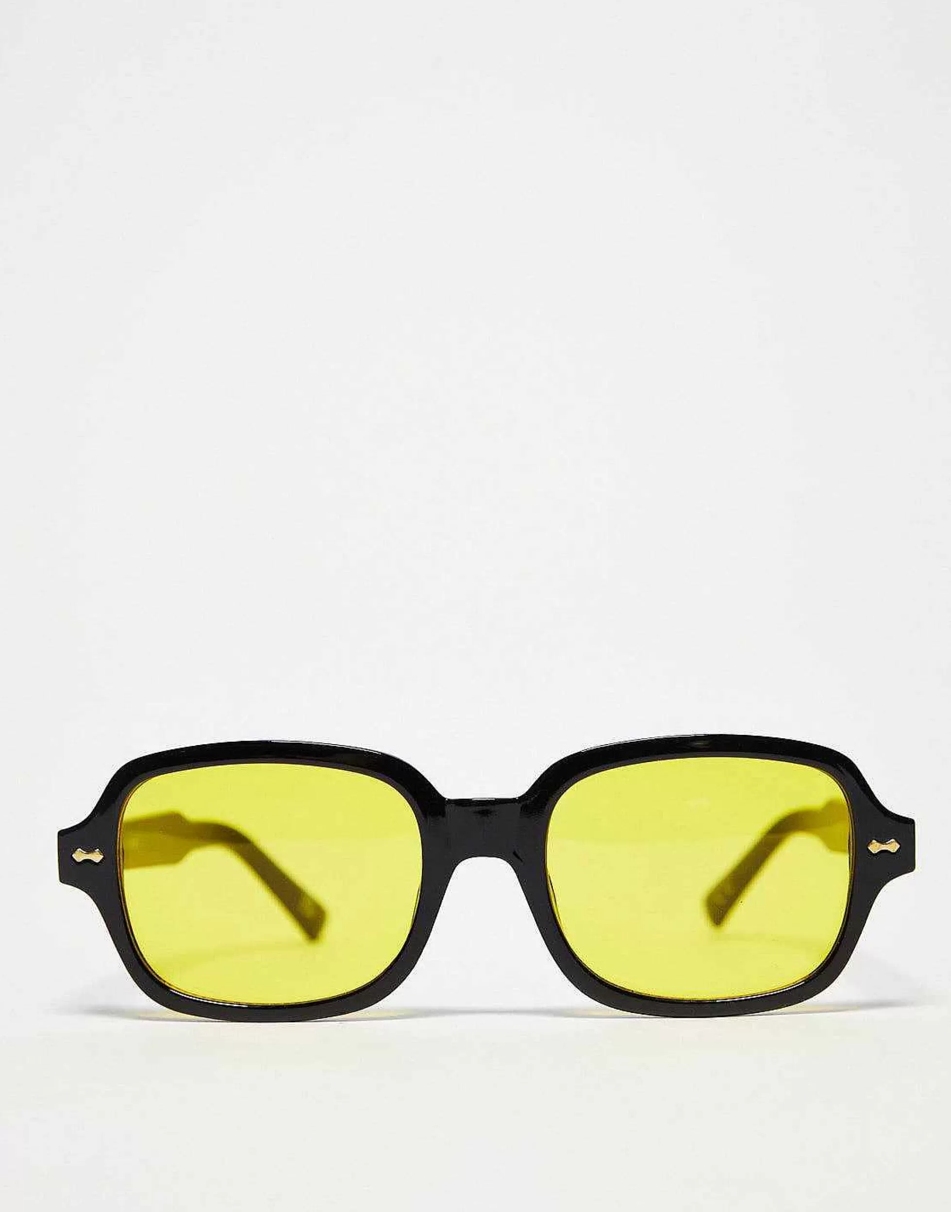 Women DESIGN Mid Square Sunglasses In With Yellow Lens