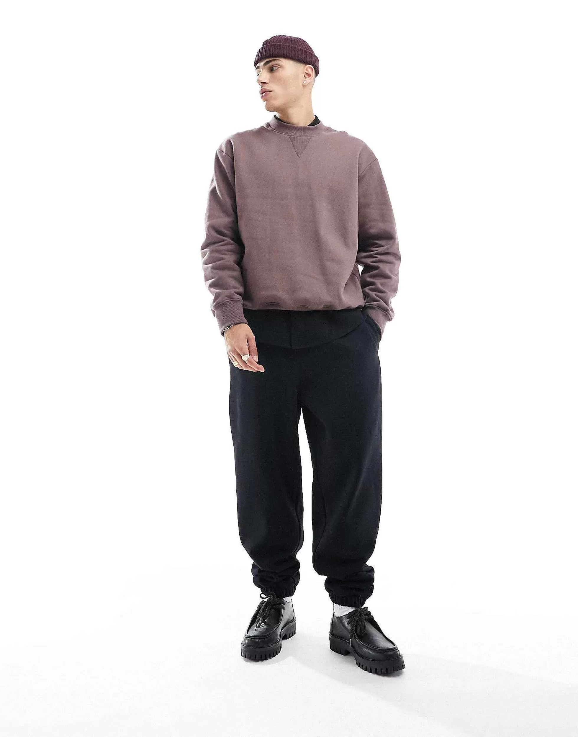 Men DESIGN Mix & Match Heavyweight Set Washed Brown