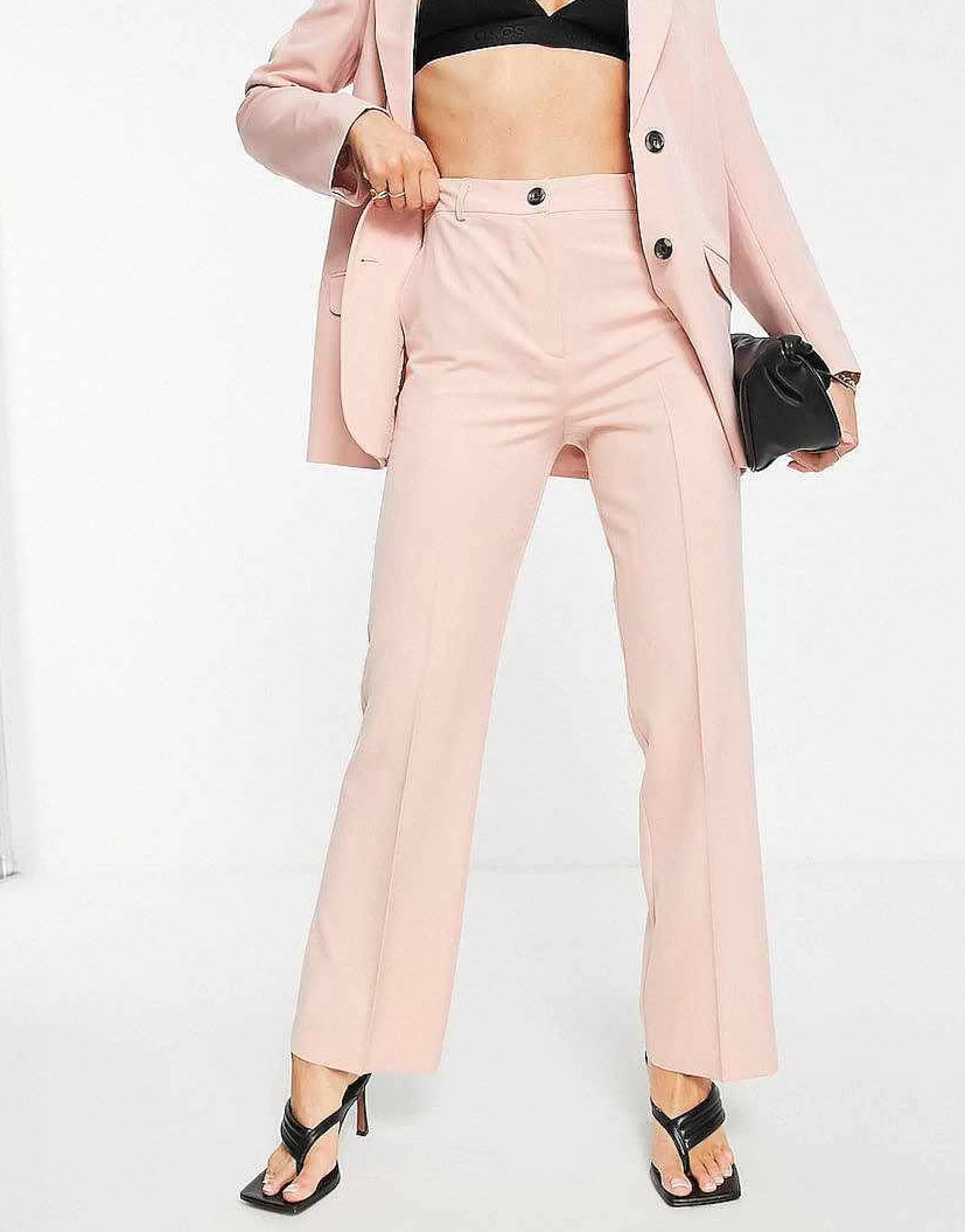 Women DESIGN Mix & Match Slim Boy Suit In Blush