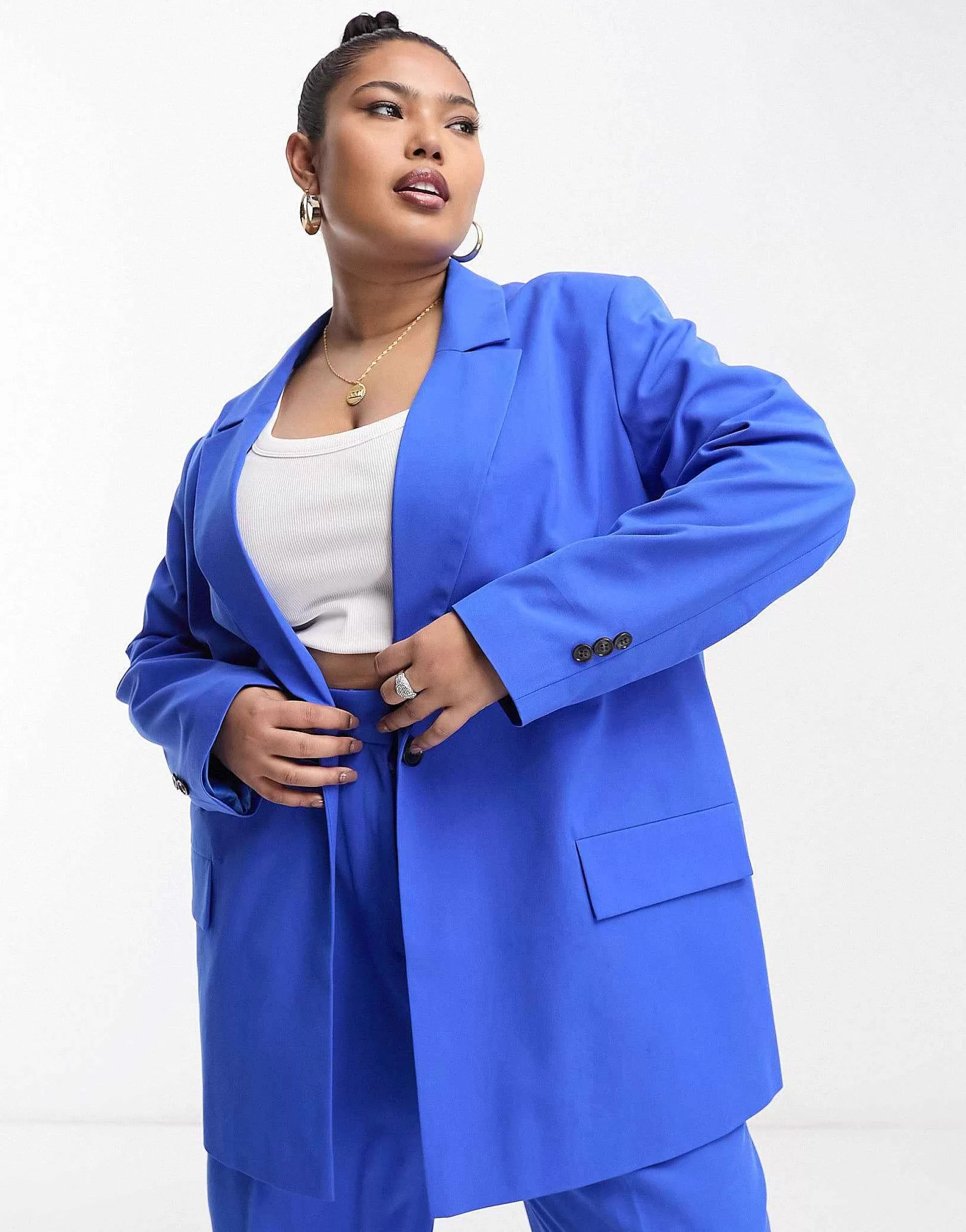Women DESIGN Mix & Match Suit In Electric Blue